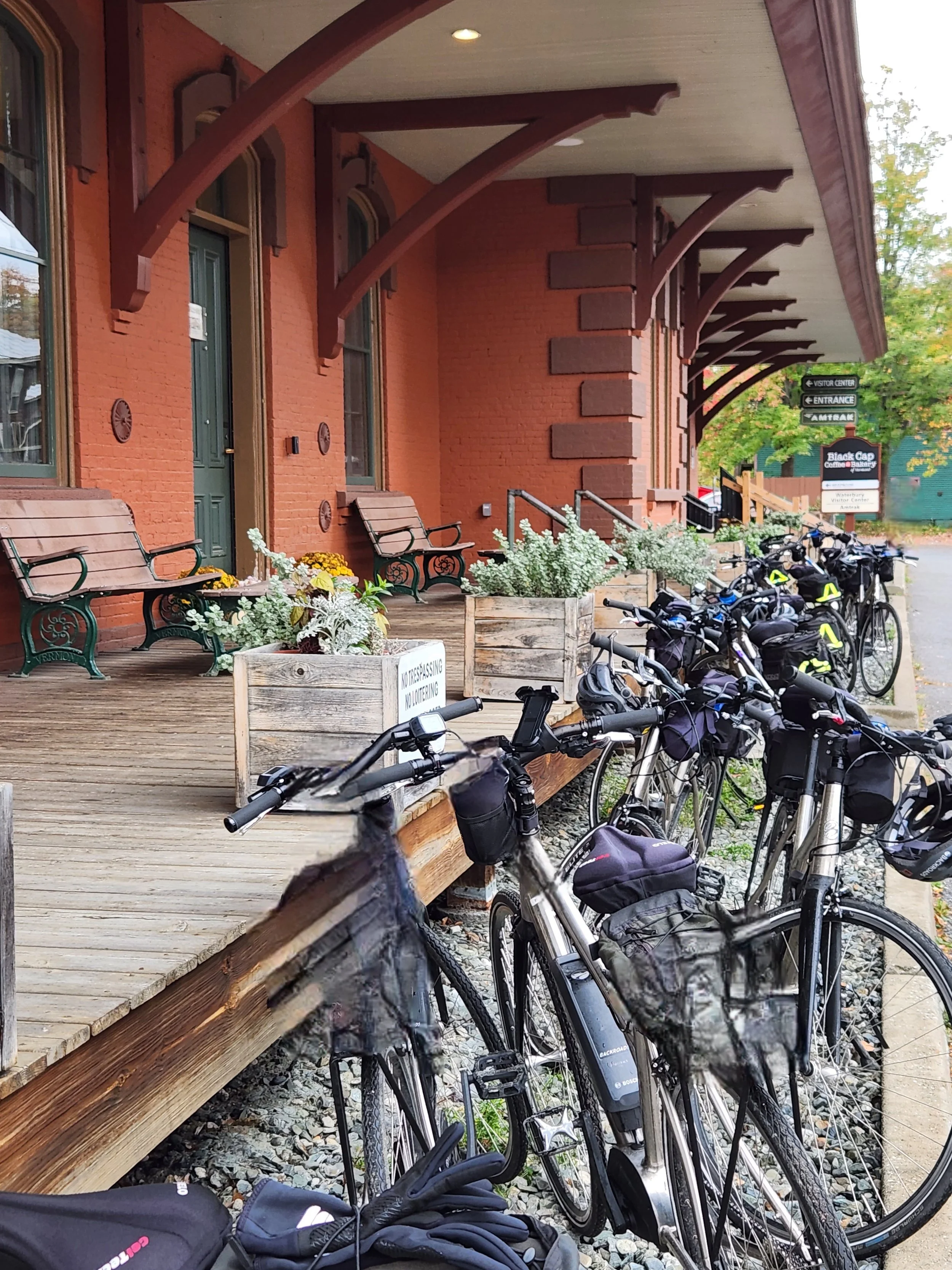 cycling to coffee shops