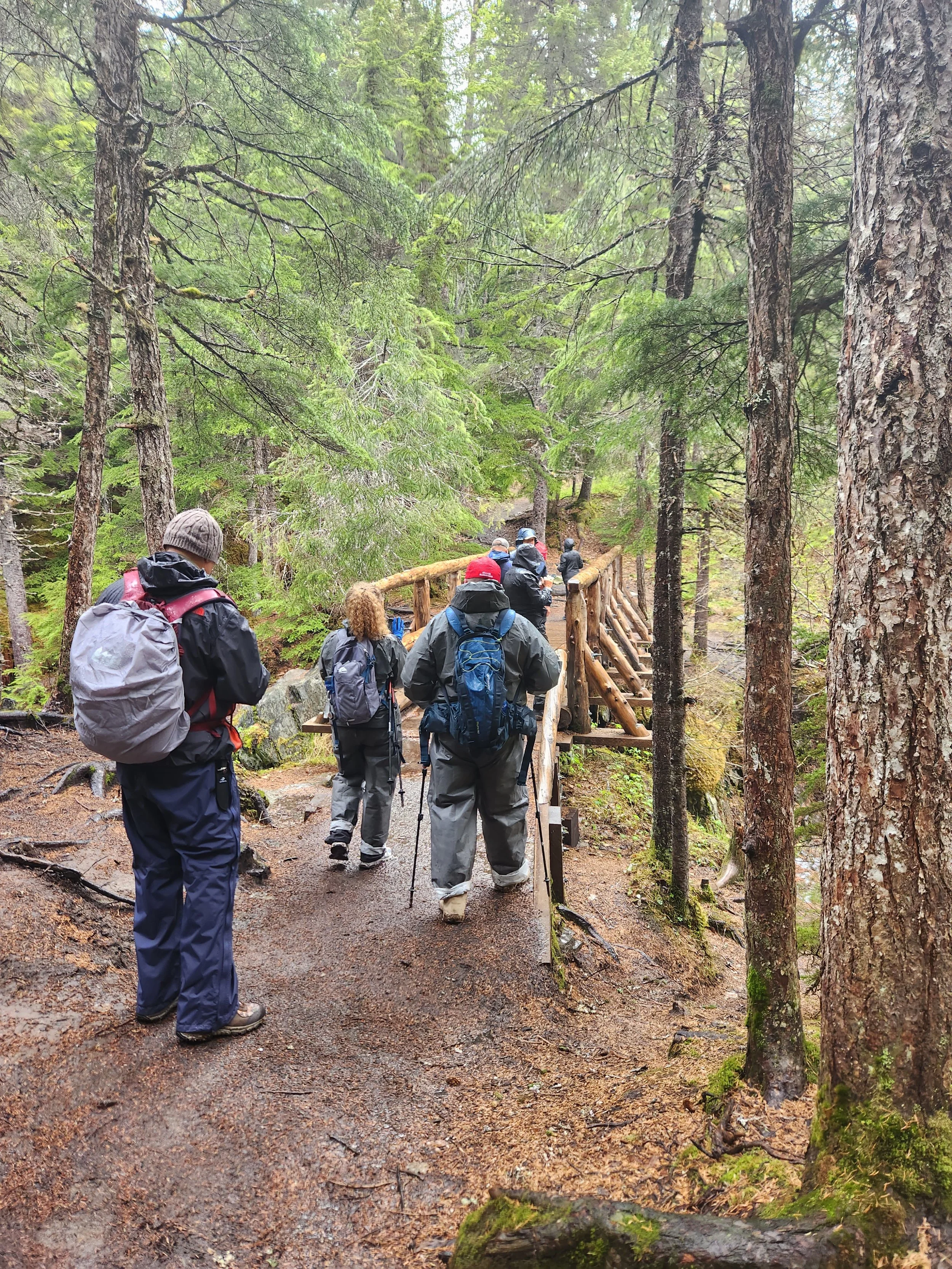 Rain gear also a staple when hiking in places like Alaska, Norway, Wales...no bad weather, just bad clothes.
