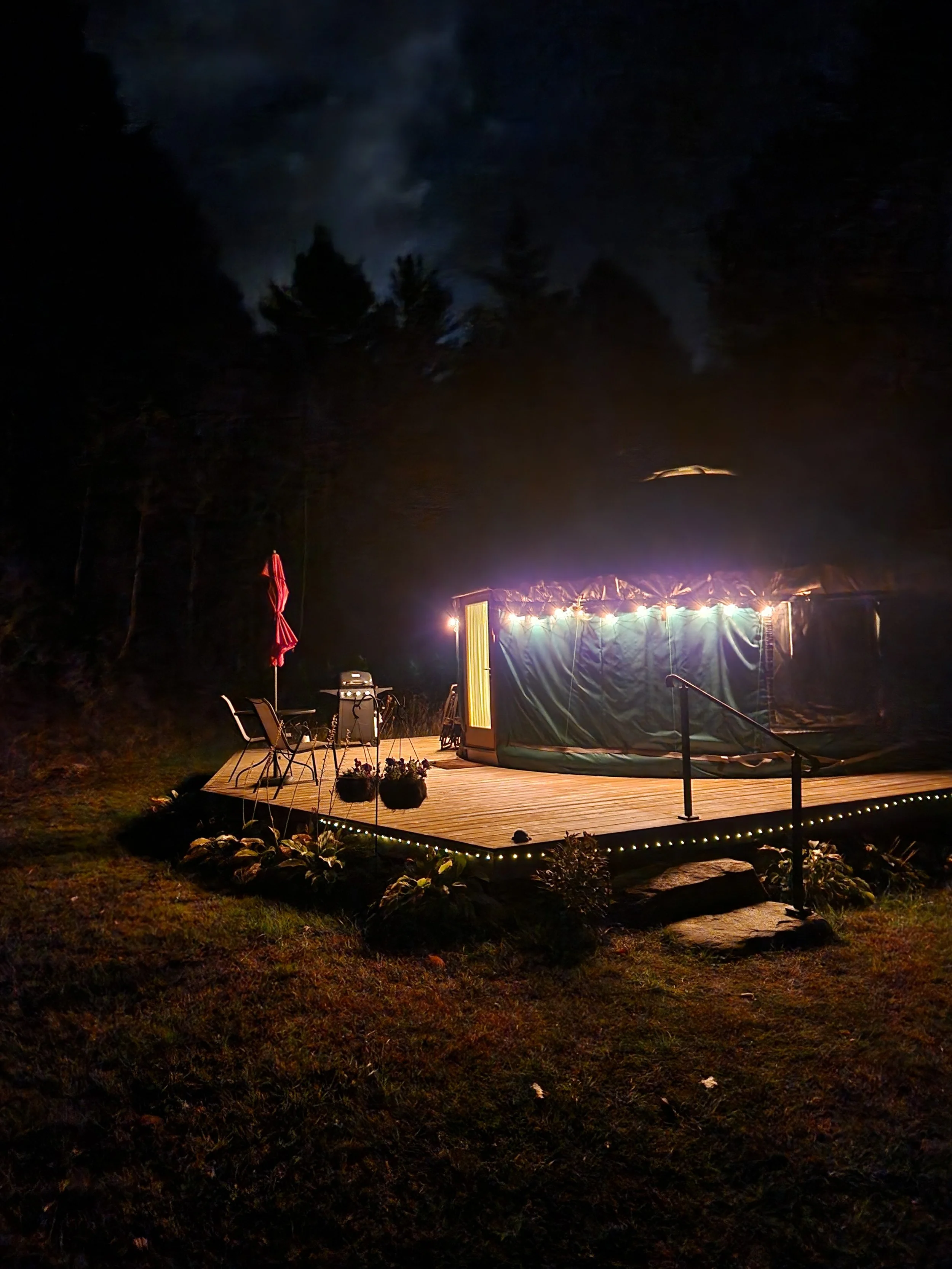 Yurt camping in Vermont
