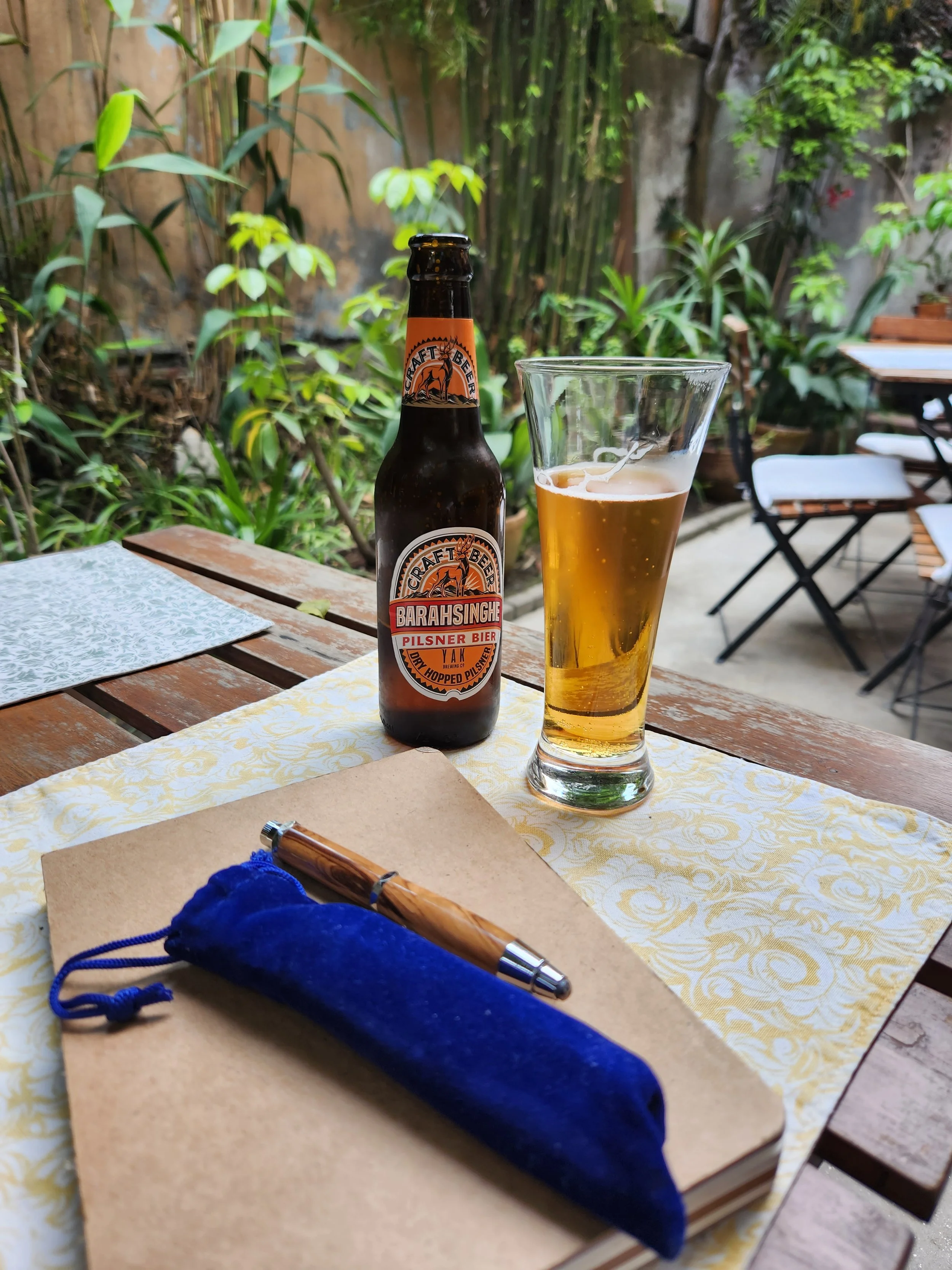 journaling notes for future trips and hydrating, always hydrating 