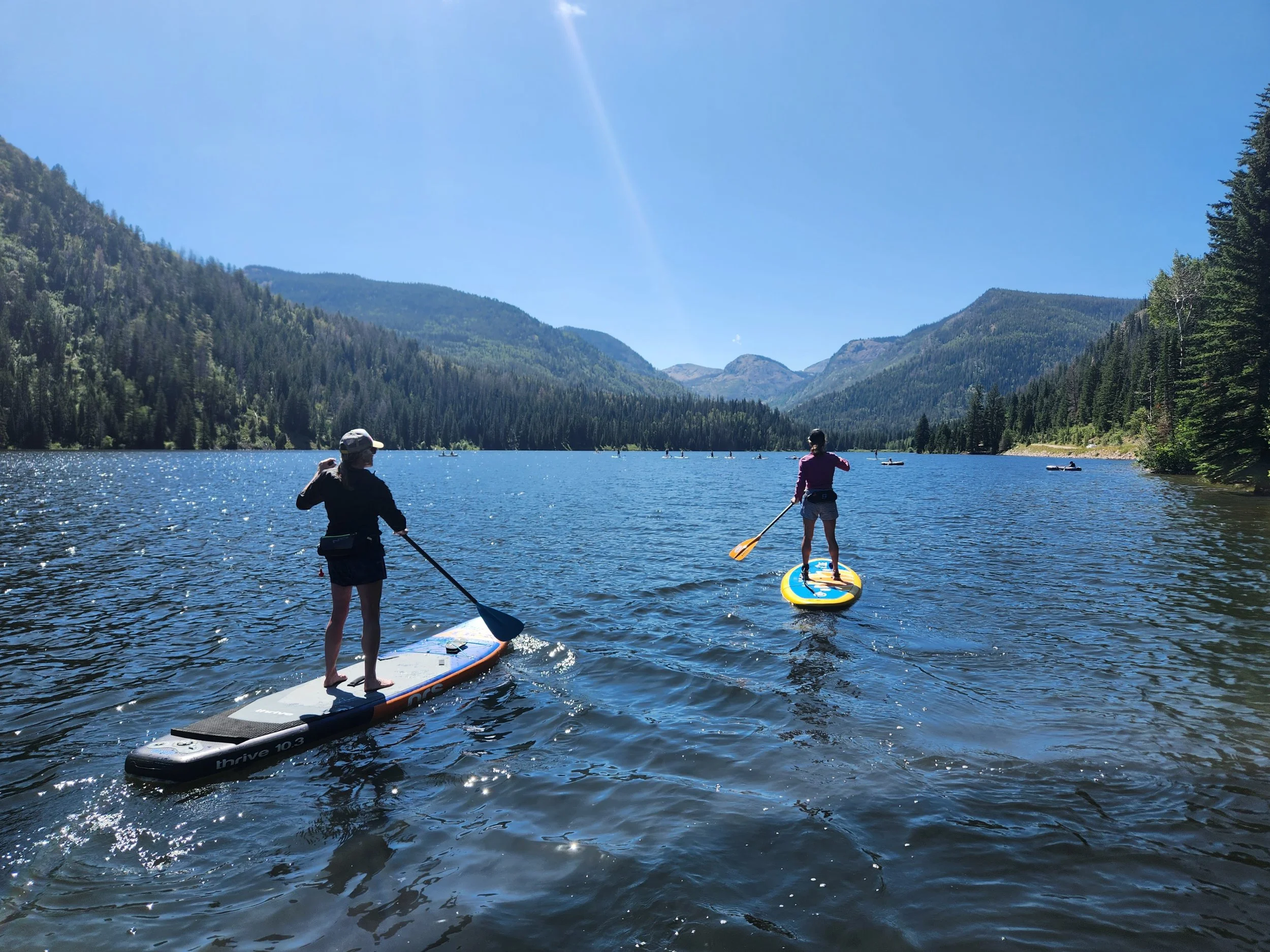 paddling mountain lakes