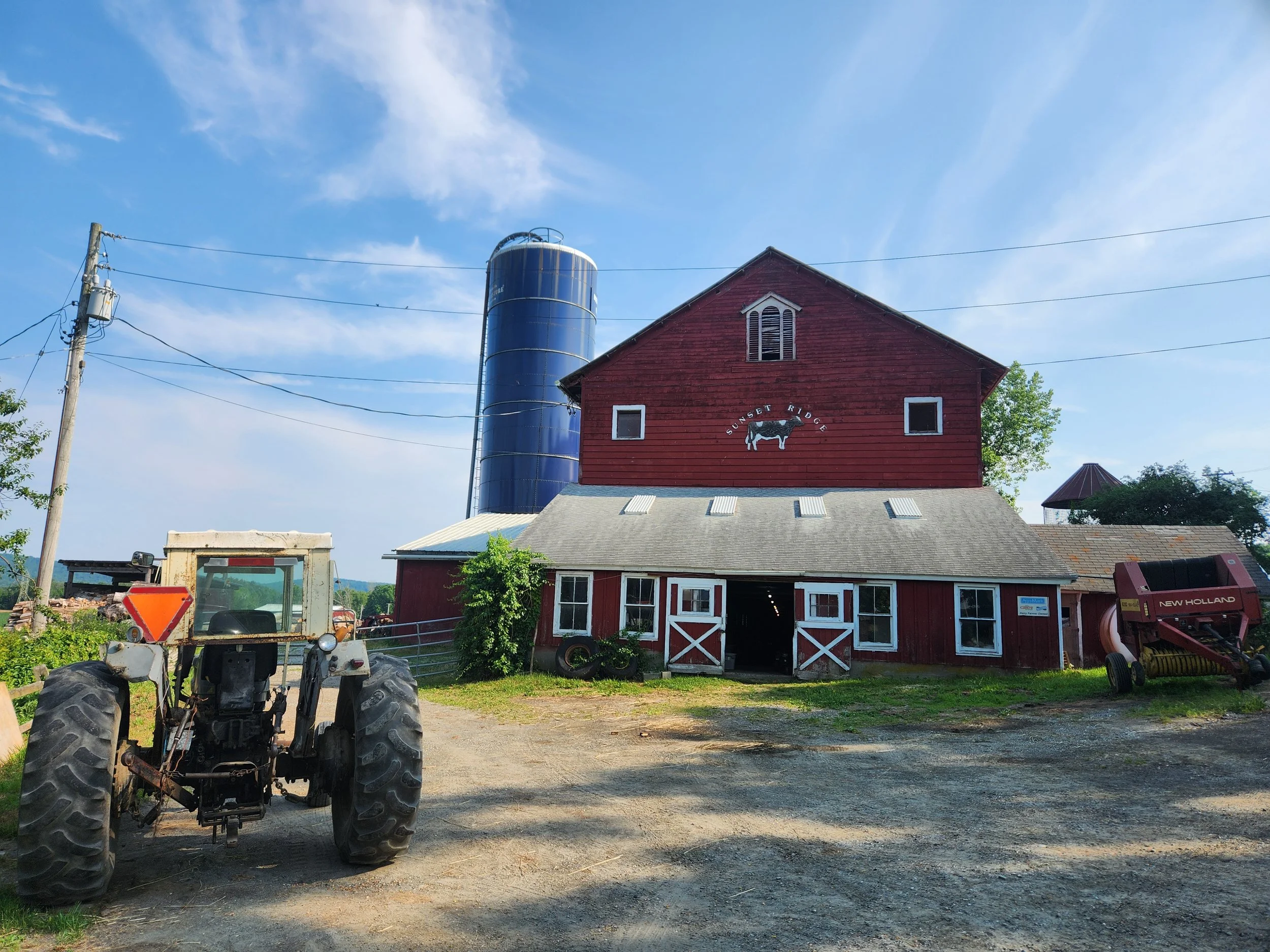 red barn, tractor, silo...Americana at its best