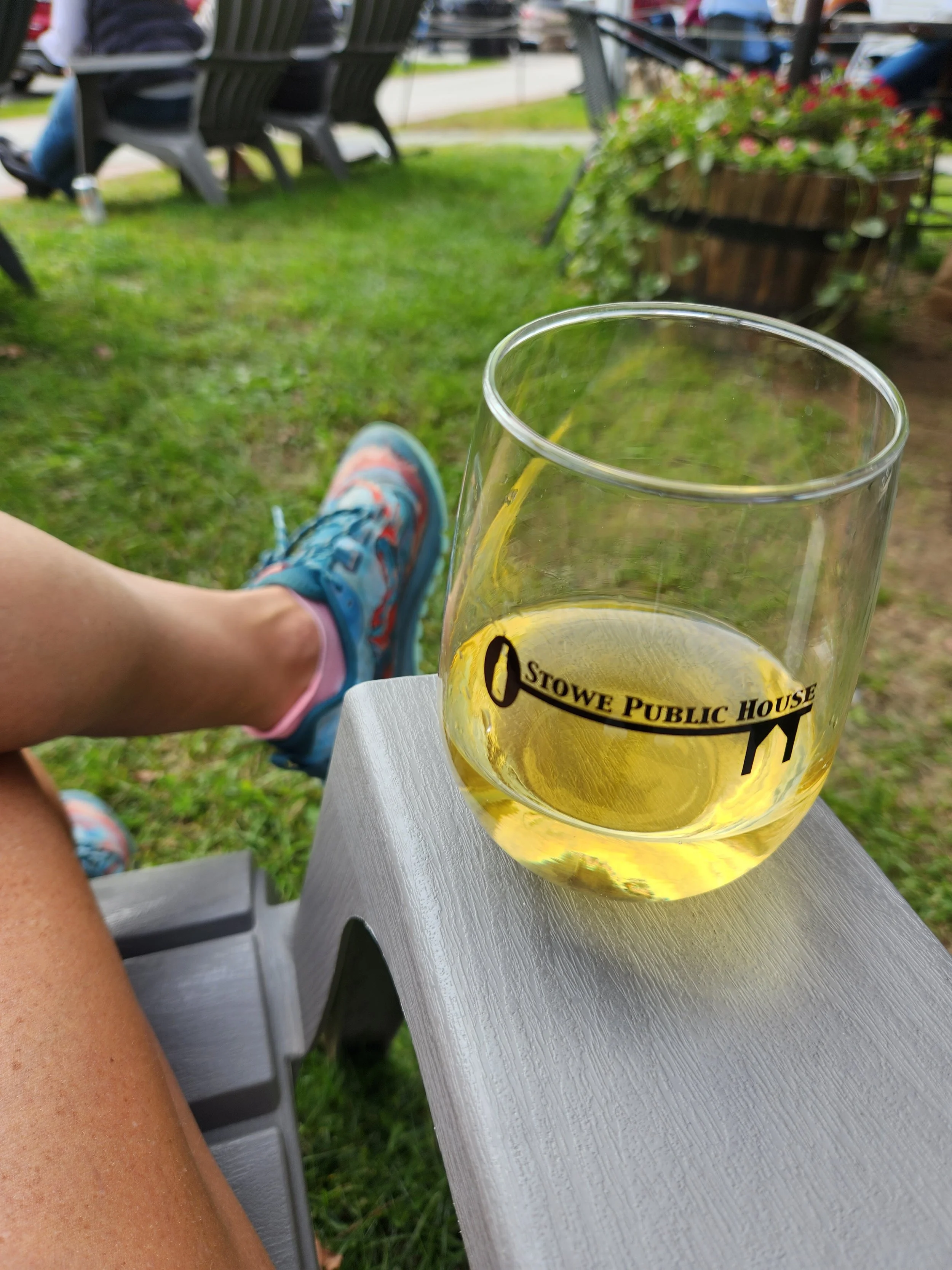 Rehydrating in Stowe, Vermont