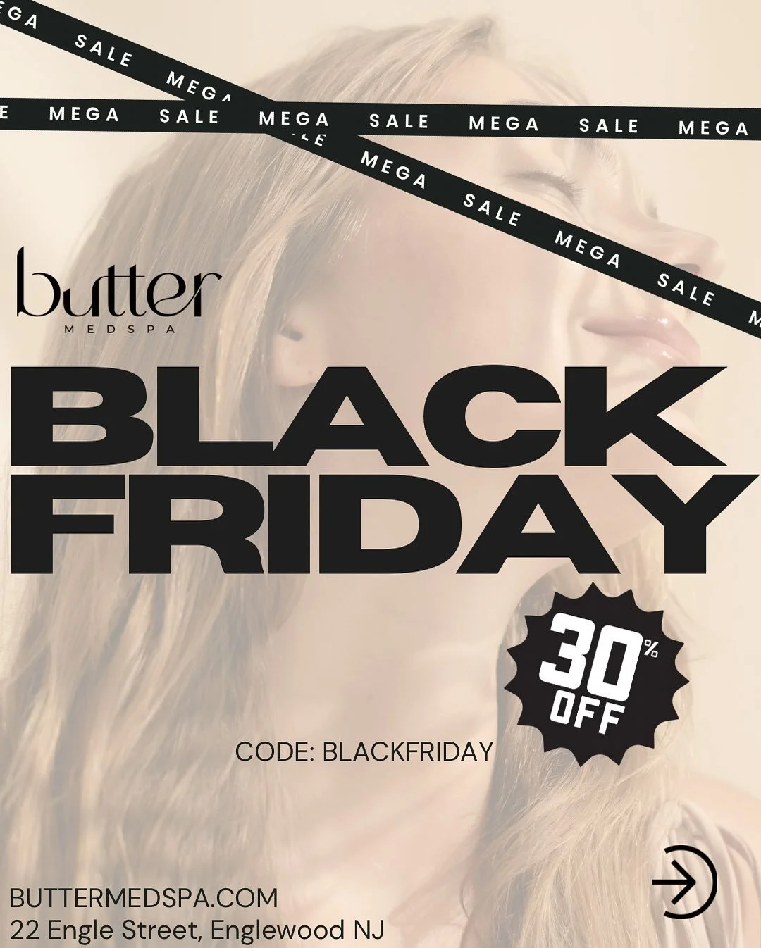 Black Friday is LIVE. 🖤
30% savings on advanced facial treatment packages of 3 &mdash; one week only.
Code BLACKFRIDAY

📍 22 Engle Street, Englewood NJ
📞 (201) 655-4276