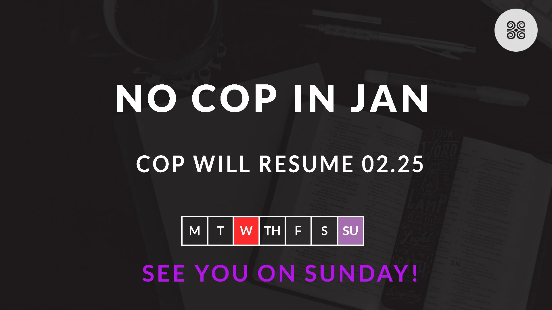 No COP in January 