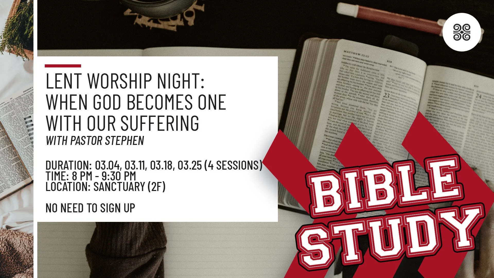 Lent Worship Night: When God Becomes One With Our Suffering