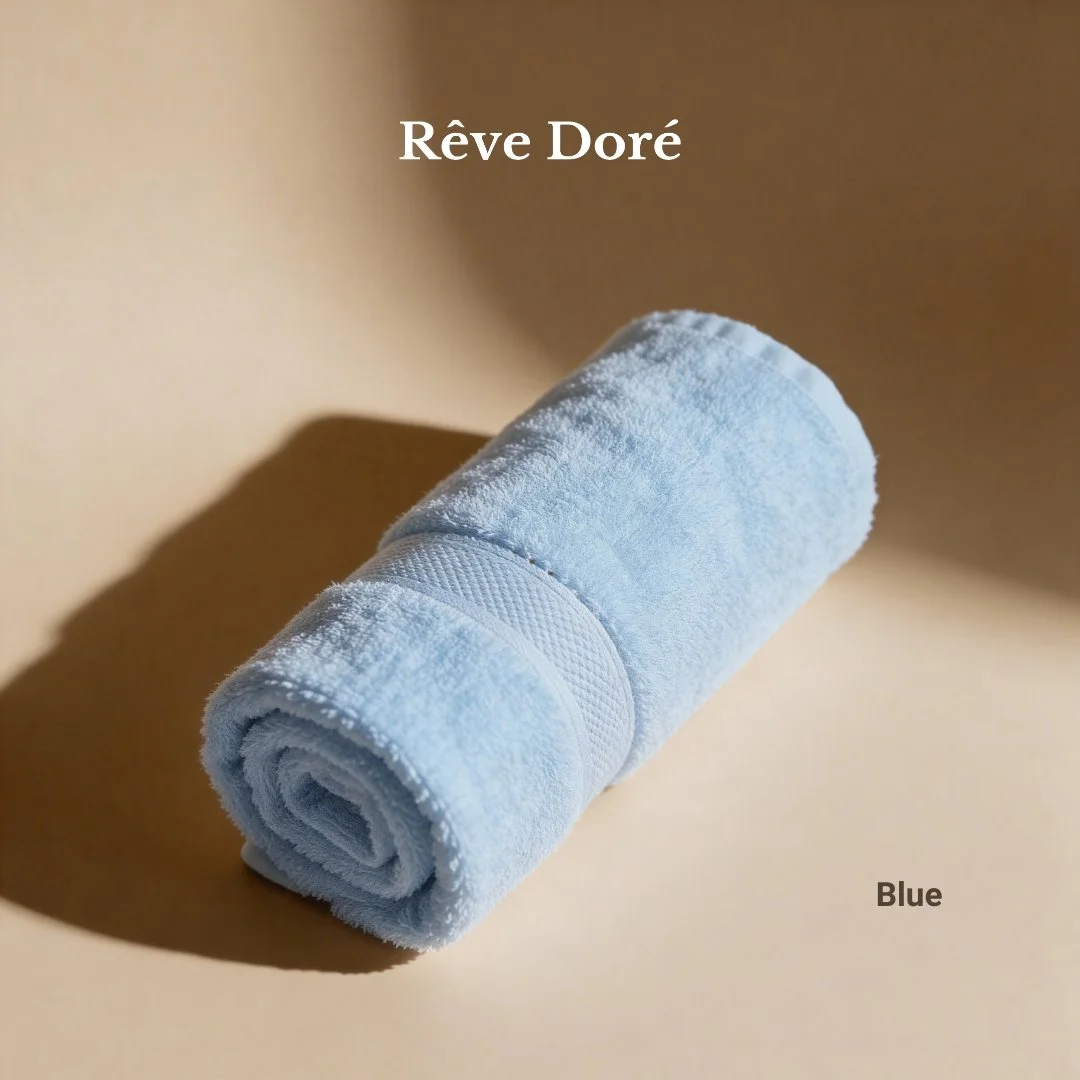 Reve Dore Classic Bamboo Ultra-Absorbent 500gsm Bath Towel - Quick Dry | Home & Gym Towel | Hand Towel - Solid/Check Pattern - Multi Colour