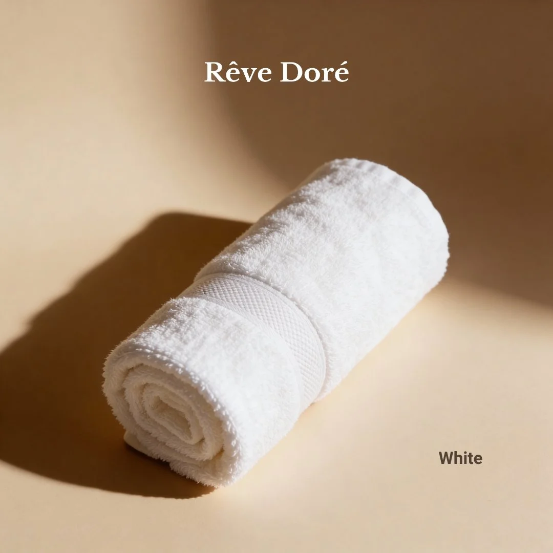 Reve Dore Classic Bamboo Ultra-Absorbent 500gsm Bath Towel - Quick Dry | Home & Gym Towel | Hand Towel - Solid/Check Pattern - Multi Colour