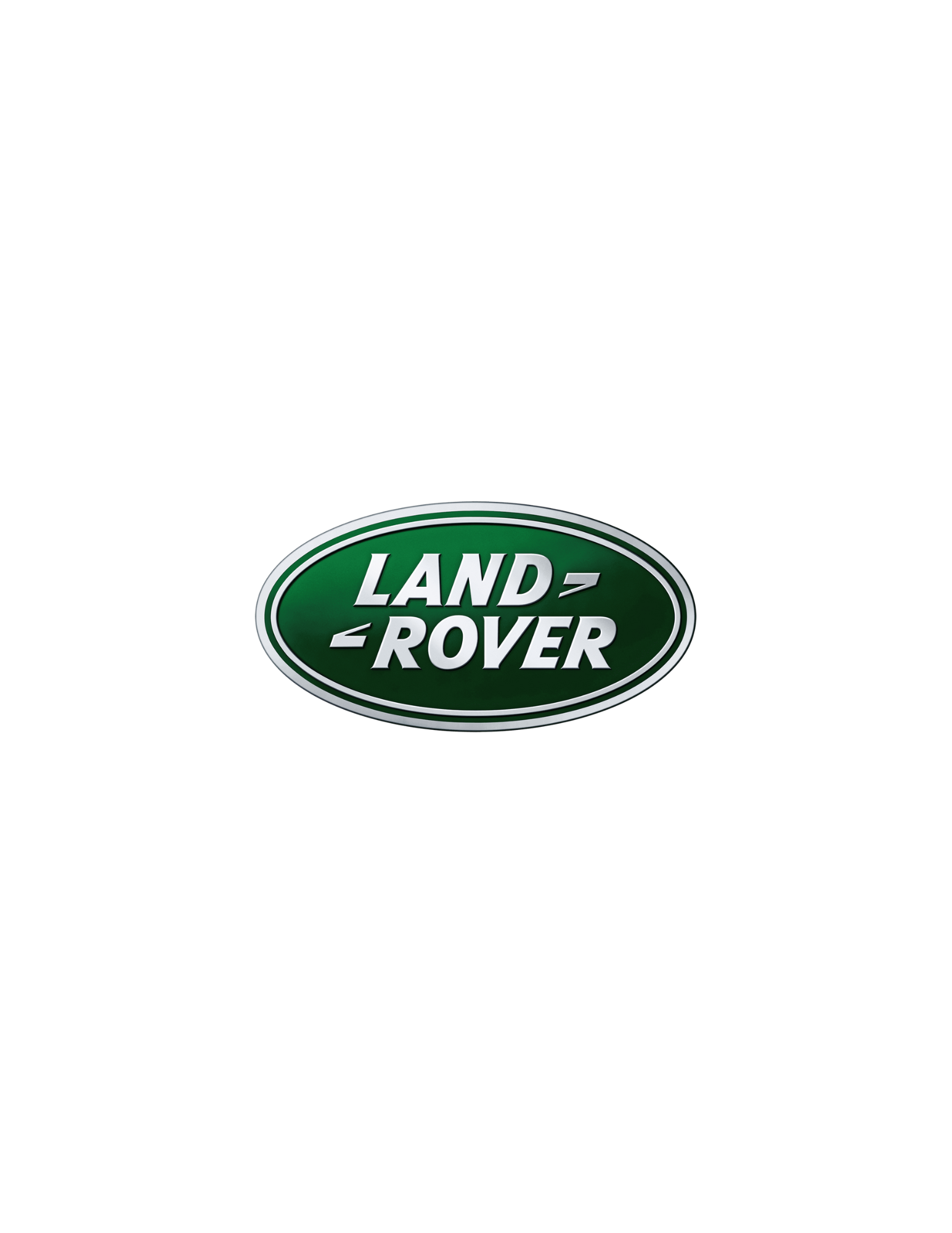 Land Rover logo on a green oval background.