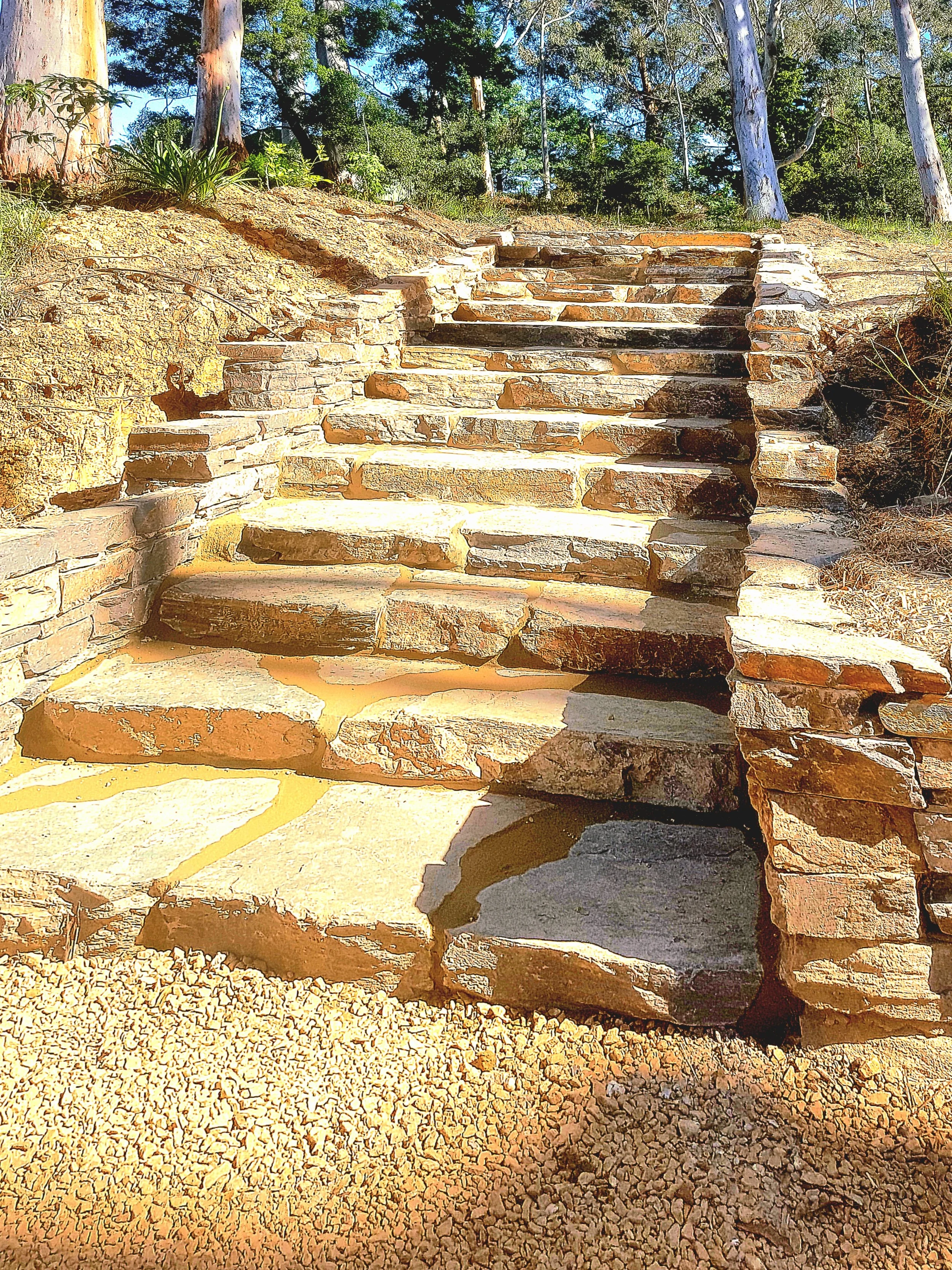 Stone Staircase Installation