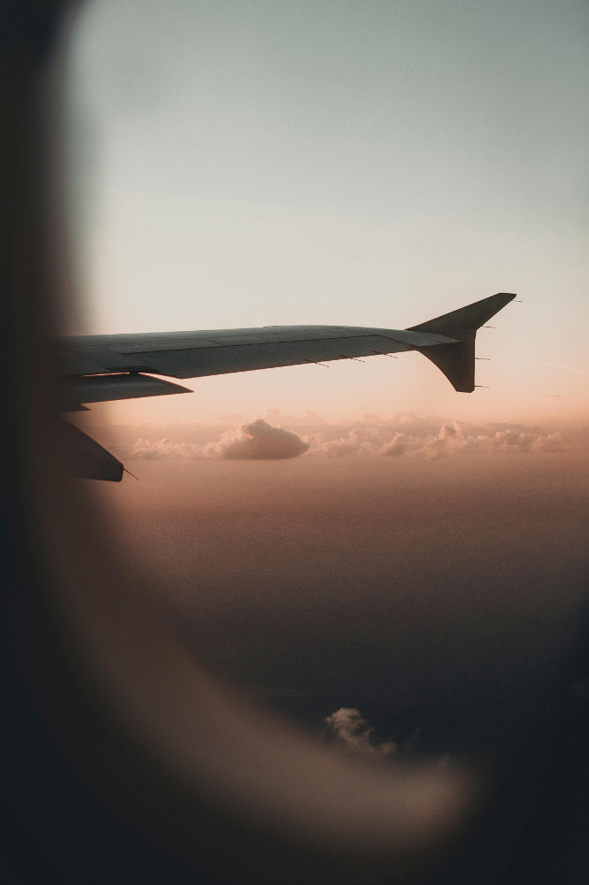 view from plane window