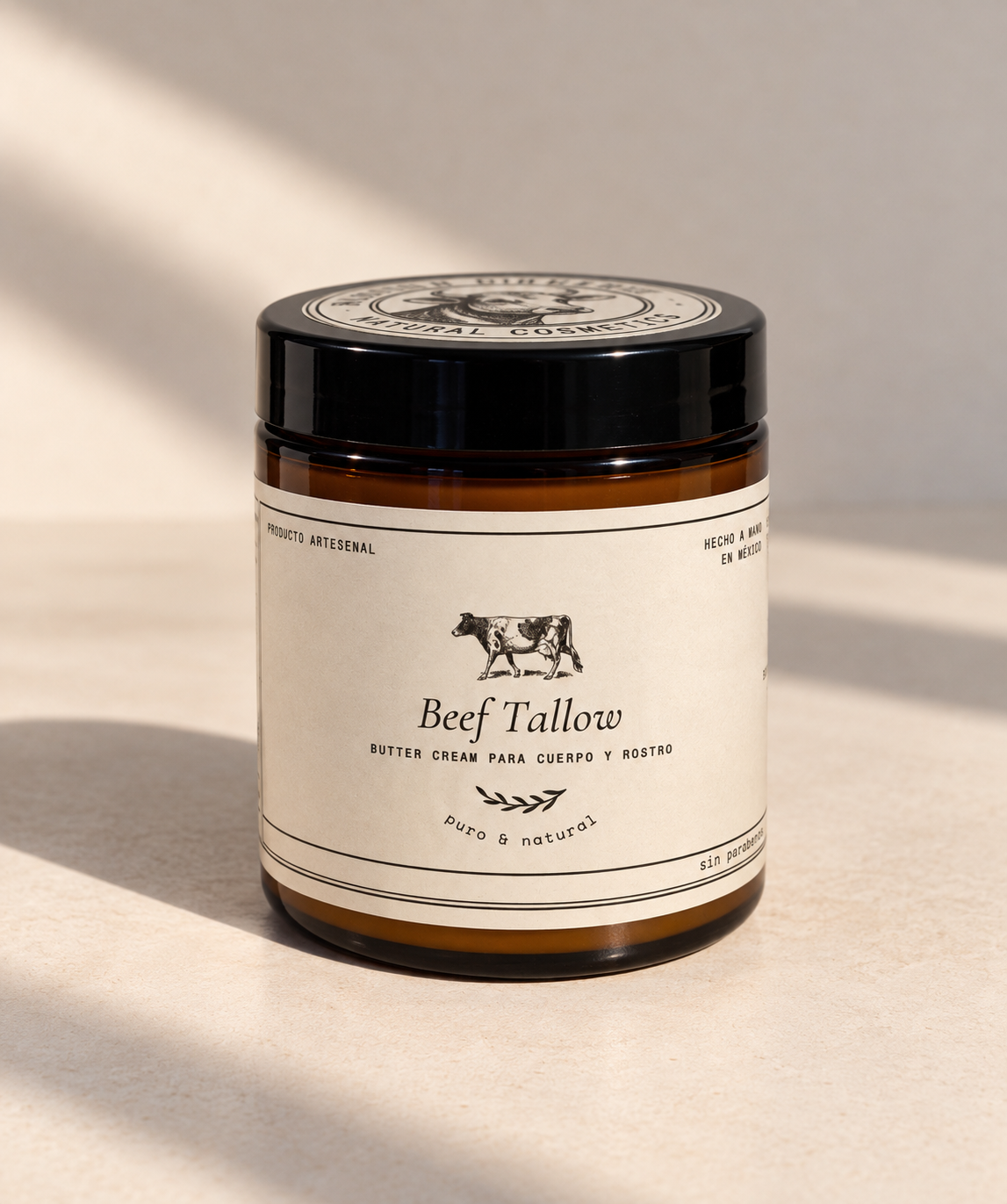 Crema de sebo de res batido