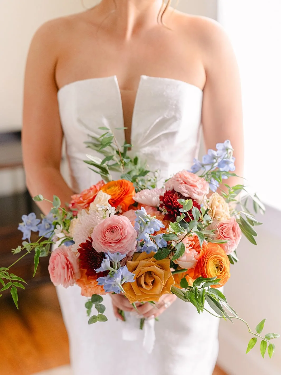 Pastels, neutrals or brights or an artful, unexpected color story - palette creating is one of my favorite past times. 

Creating your floral decor is reinvented for each wedding: each event is unique and tailored to you. 

Pretty mix in J&rsquo;s br