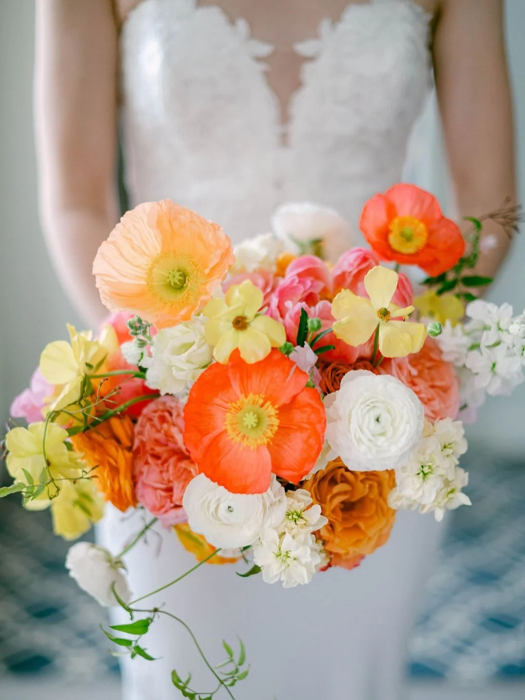 Color Therapy for N and S&rsquo;s wedding this year @decaturhouse : we pulled all the sunset shades bright flowers for this palette, including these amazing poppies and coral charm peonies 🤍

@jennaleighphotographydc 
@robertsandco 
@decatur_house_r