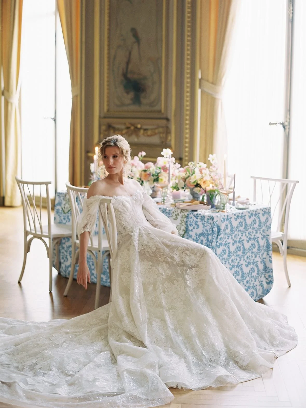 This collaborative shoot always brings me back to April in Paris 🤍

As seen in @weddingsparrow

Co-Planning and Design: @jessicaashleyevents and @srs_events

Photography: @davidabel.co 

Venue: @theperrybelmonthouse

Cinema: @travelhousefilms

Flora