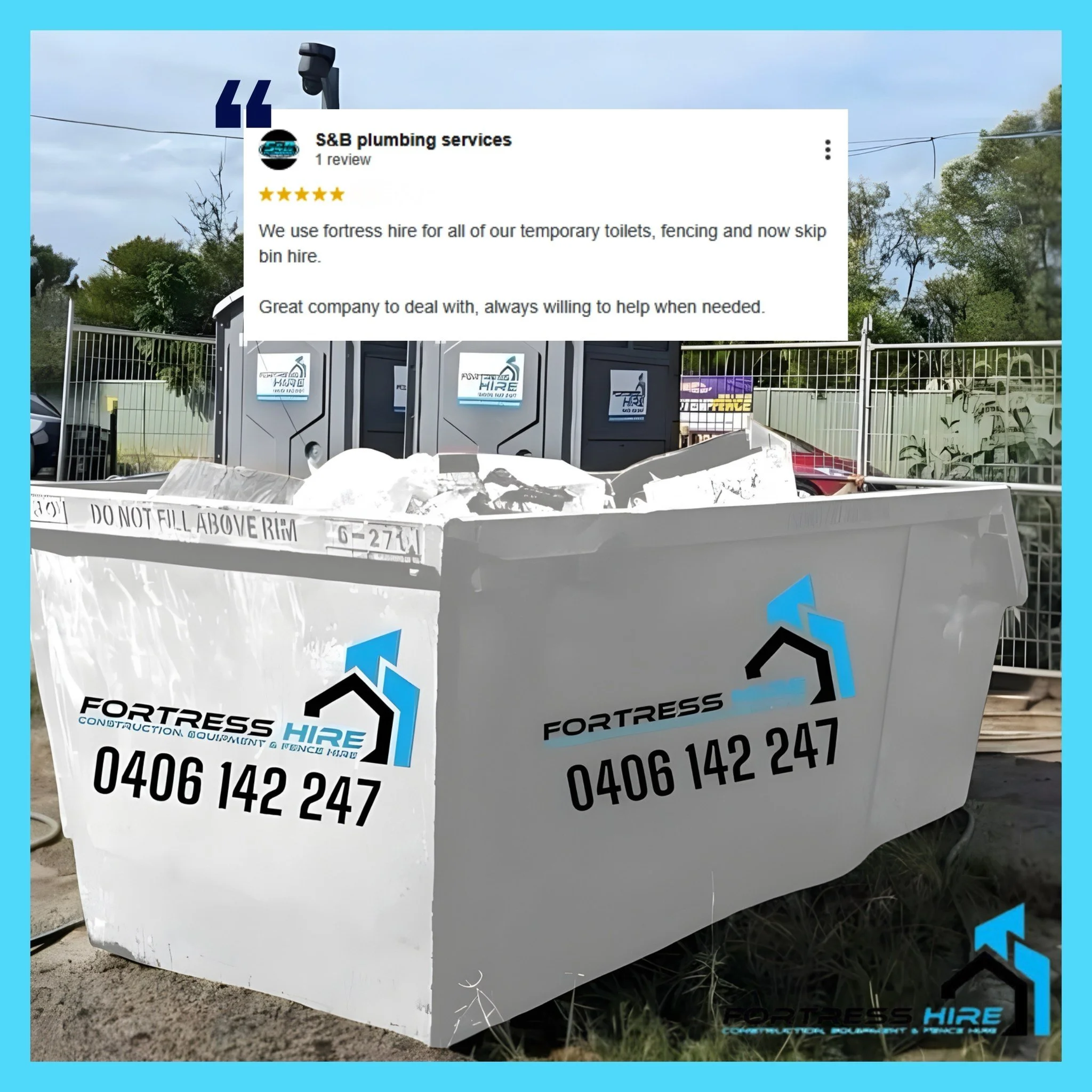 Customer Feedback Like This Keeps Us Going! ⭐

We&rsquo;re proud to support local businesses like S&amp;B Plumbing Services with their site equipment hire.

From start to finish our goal is simple:
✔ Reliable equipment
✔ Easy service
✔ Help when you 