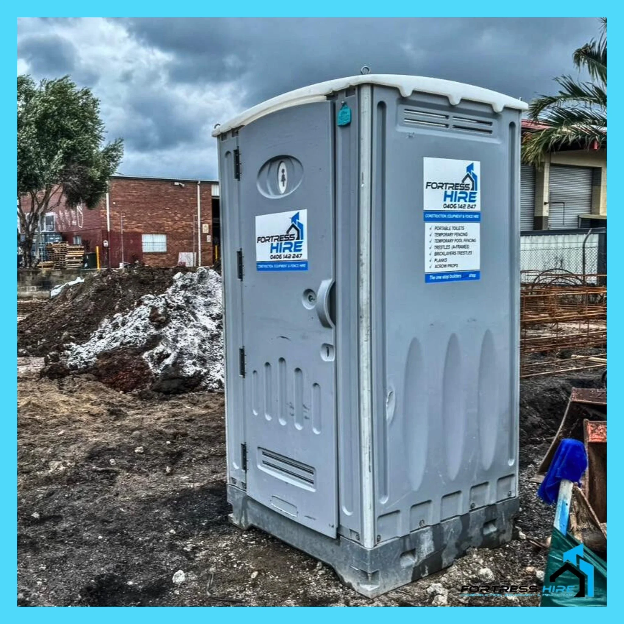Don&rsquo;t let your worksite go without the essentials. 🚻

Our portable toilets are clean, durable, and ready for any job.
Perfect for:
&bull; Construction sites
&bull; Renovations
&bull; Events

Book now!
📞 0406 142 247
📧 bookings@fortresshire.c