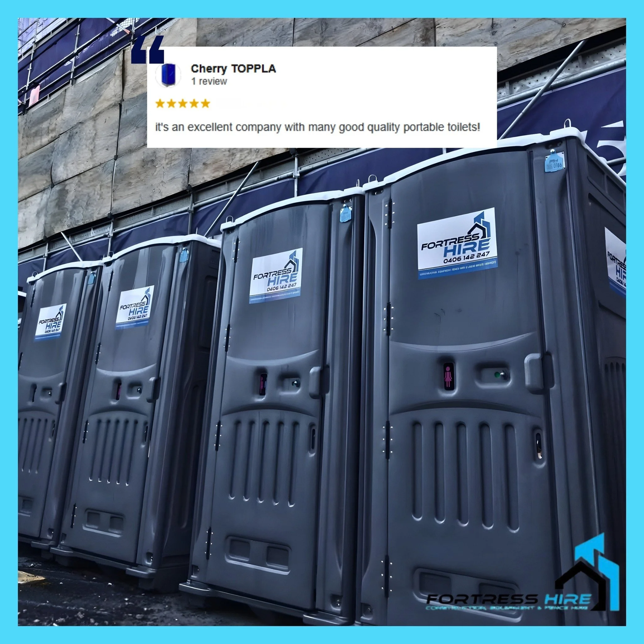 Quality you can trust 🚻

Thanks for the amazing feedback, we&rsquo;re proud to deliver quality portable toilets every time! ⭐

#fortresshire #fortresshirereviews #happyfriday