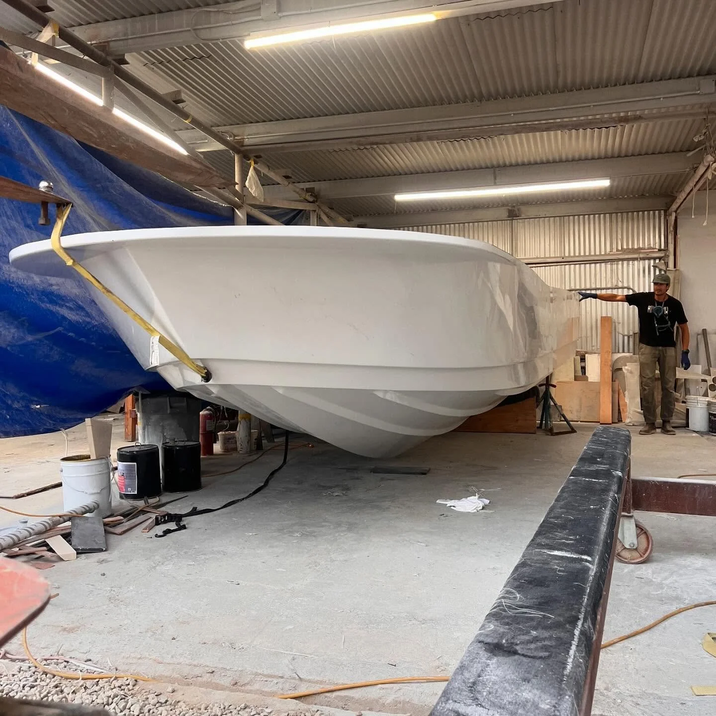 New 22&rsquo; hull for Oahu research! She&rsquo;s ready for bulkheads and stringers.