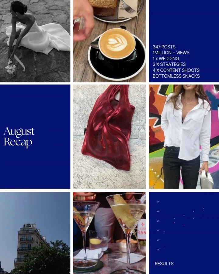 A little recap of our August 💙 + exciting things in the works for September we can’t wait to share