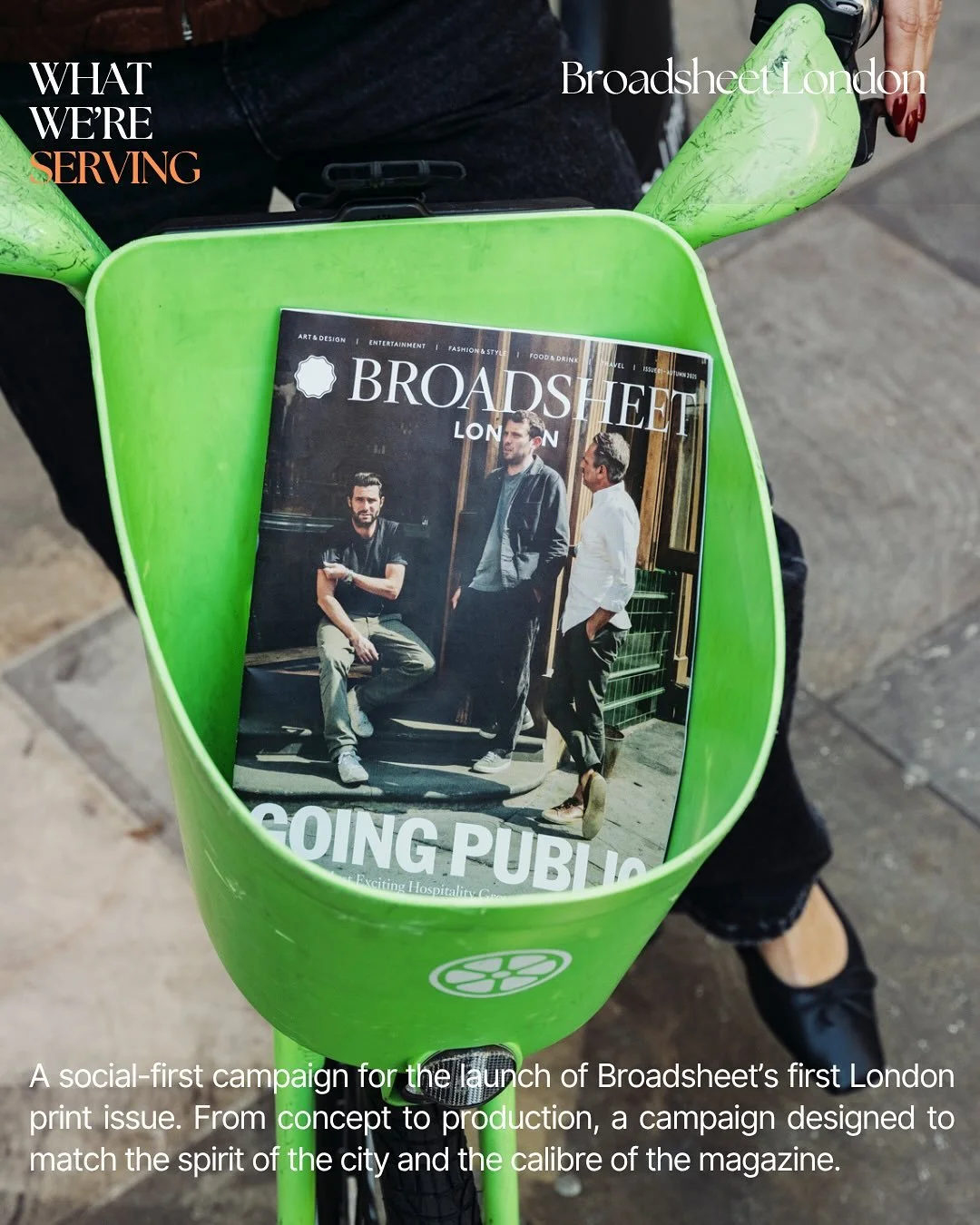 September was busy, delicious and fun! 
We partnered with @broadsheet.london to launch their very first print issue, bringing it to life with a social-led campaign we concepted, produced and rolled out across channels.
We worked with the ever-inspi