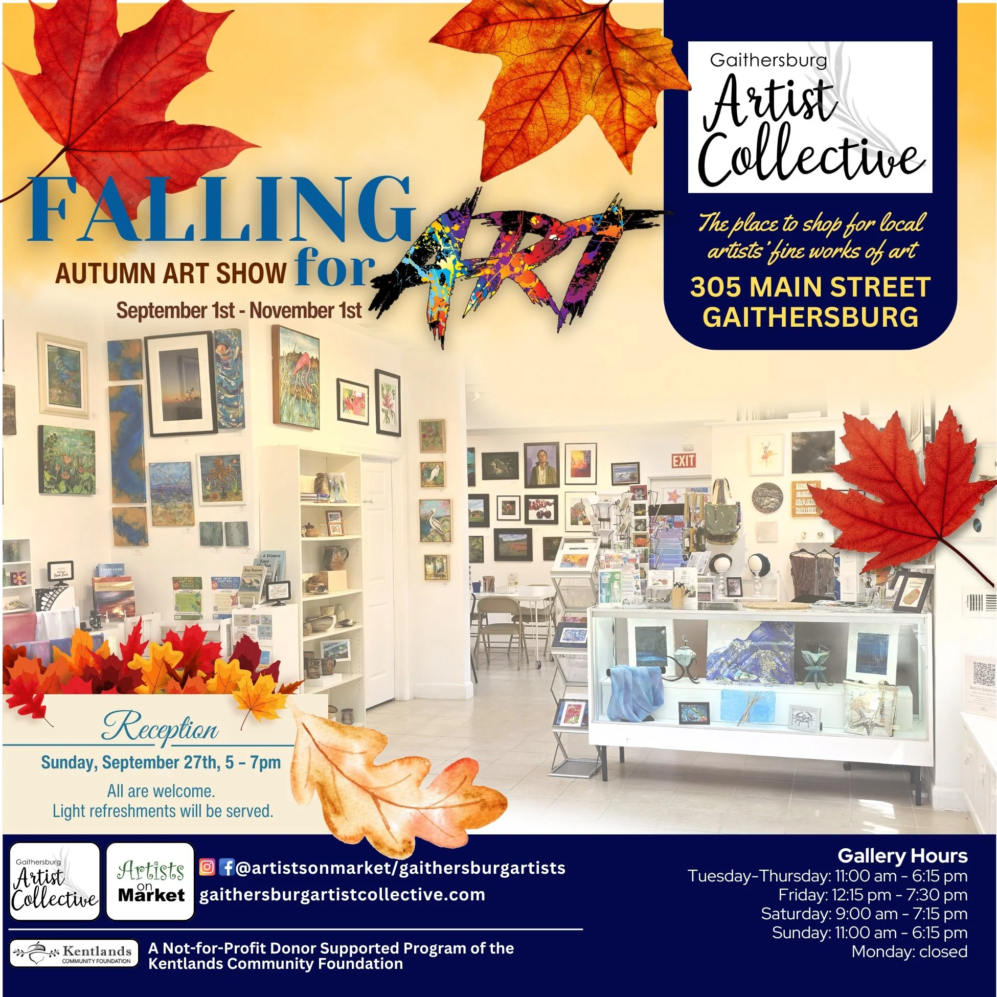 Gaithersburg Artist Collective's Autumn Exhibition - Falling For Art