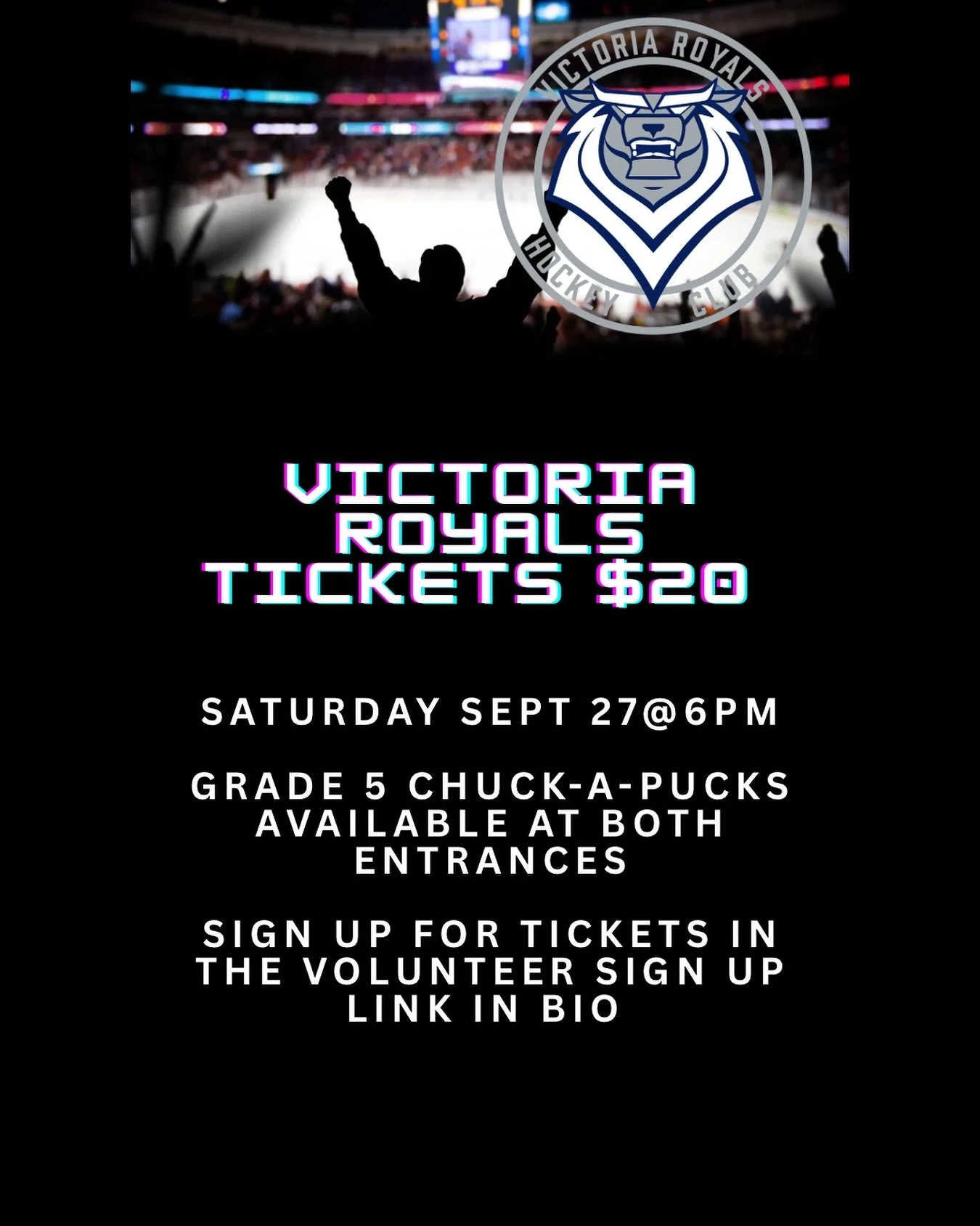 πβ¨Cedars Night Out at the Victoria Royals!
Join us Saturday, Sept 27 for some hometown hockey fun!
π Tickets just $20 — we’ll all be seated together for max cheering power π
Wear your Cordova Bay Cedars gear to show our school spirit!