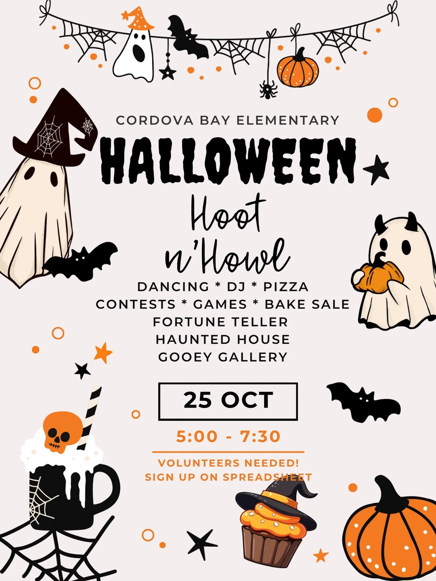 The Hoot n’ Howl is back! 🦉💫
Join us for an evening of costumes, games and family fun on October 25 from 5 to 7:30 PM.
🎟️ Tickets can be purchased on the Healthy Hunger site.
We’d love your help!
Sign up to volunteer and be part of th