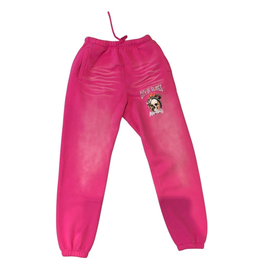 THE GRIM REALITY RHINESTONE TRACKPANTS