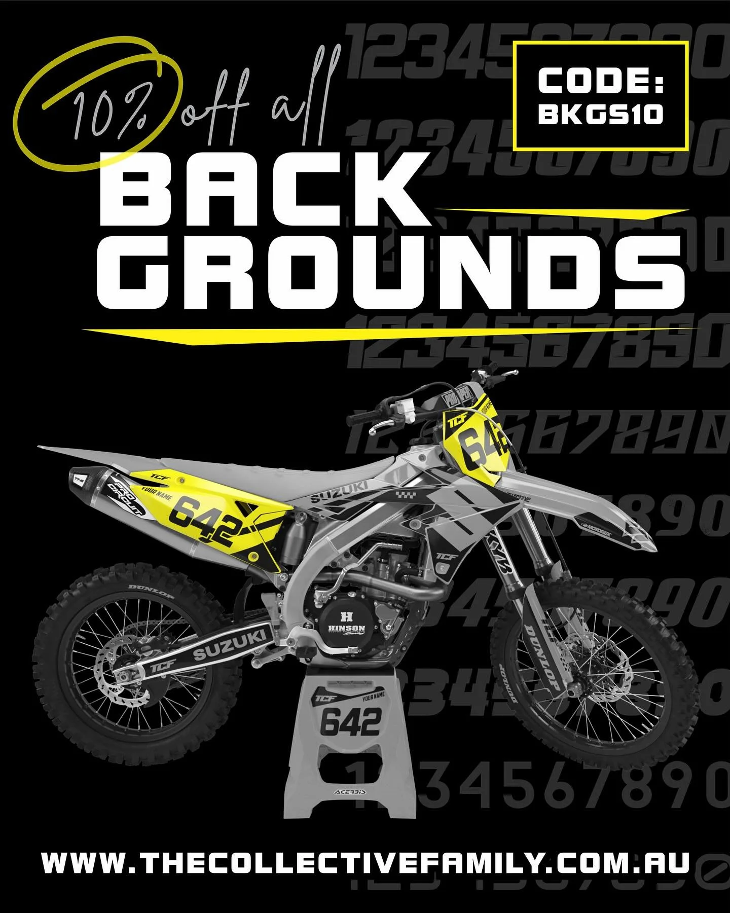 10% OFF BACKGROUNDS FOR 10 DAYS! 

Use code BKGS10 at checkout.

Shop Now!
www.thecollectivefamily.com.au