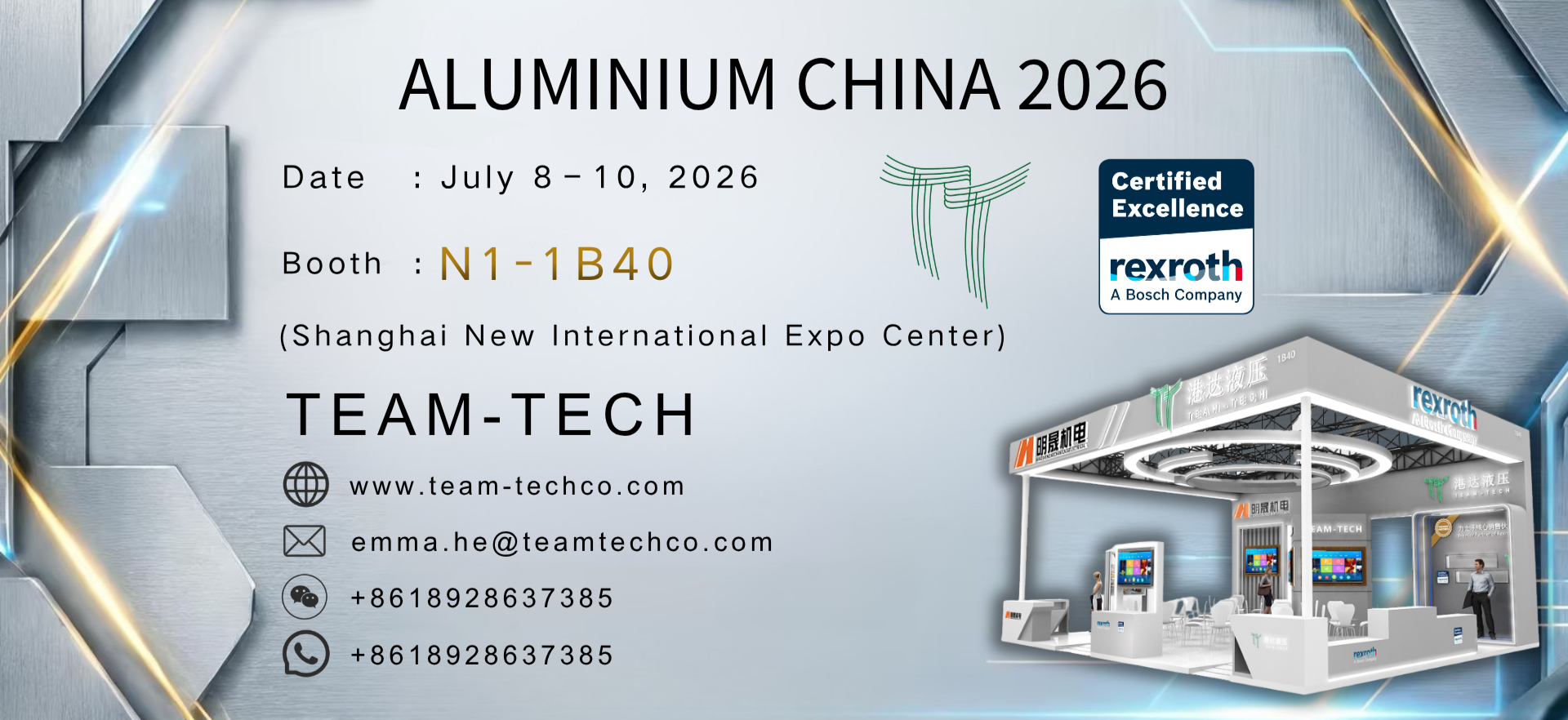 Team-Tech Hydropower Limited at ALUMINIUM CHINA 2026