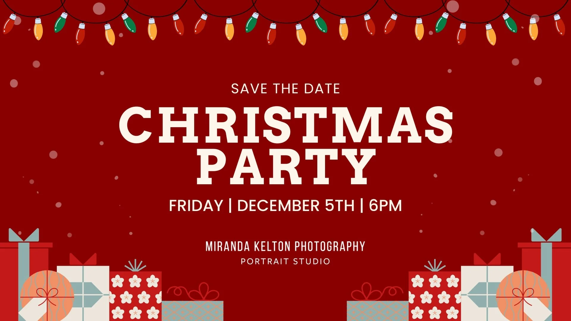 Save The Date! | 2025 Studio Christmas Party
