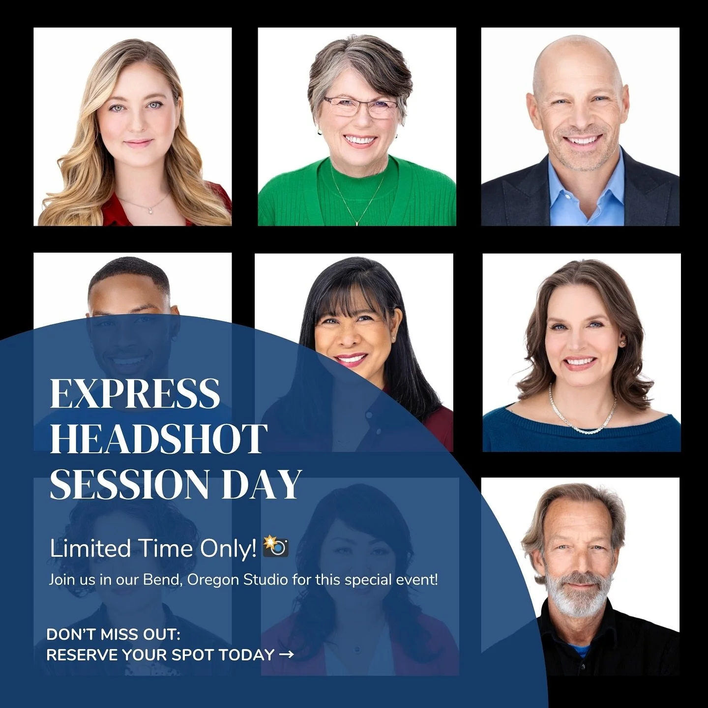 We've got just 5 spots left for our upcoming Express Studio Headshot Day on November 5th - it's our very last Headshot Deal Day of 2025! 😲

These sessions are quick, easy &amp; painless - we promise.
 
Book your session for November 5th &amp; get yo
