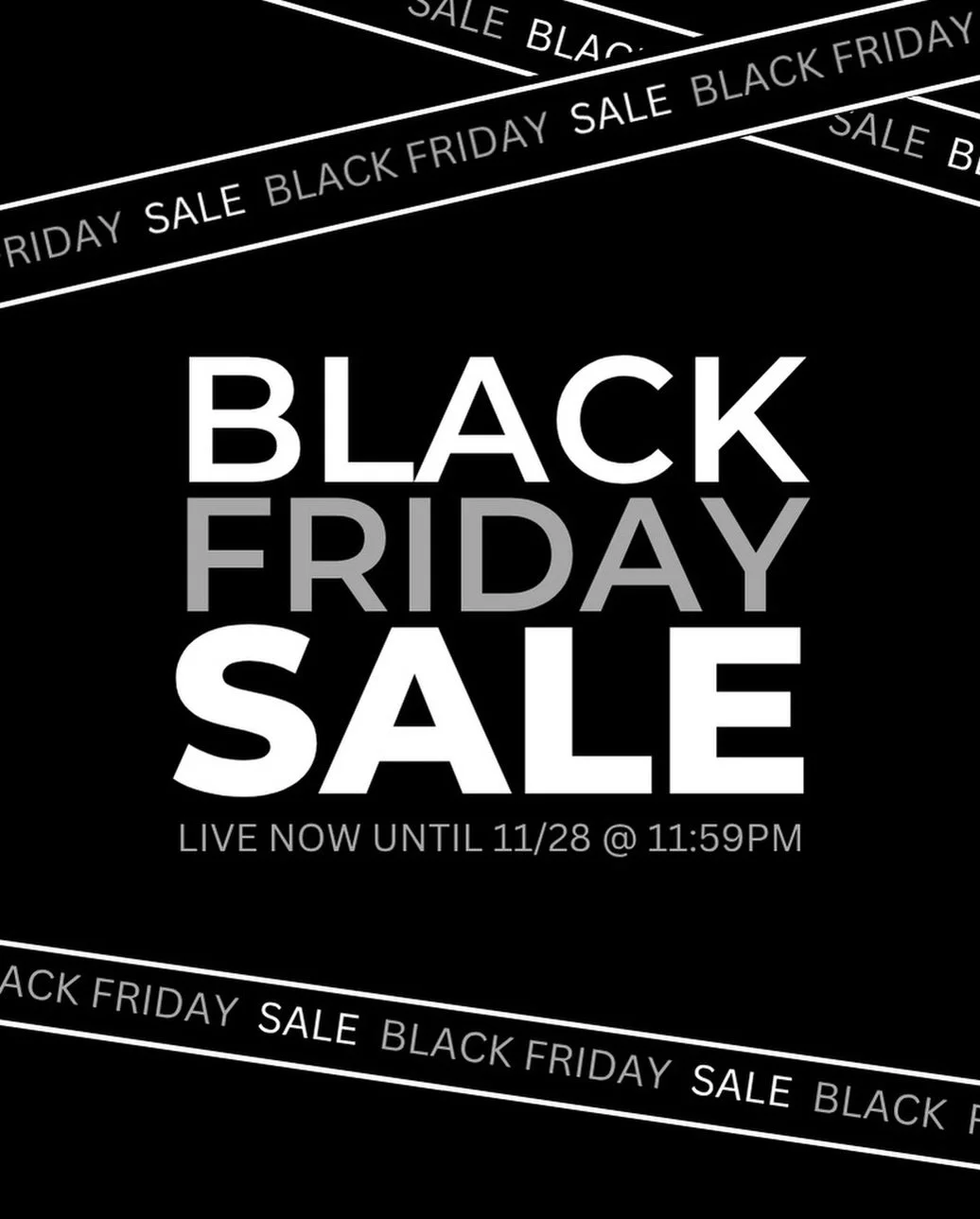 WE ARE LIVE! 🥳 The Black Friday Sale runs from now until midnight on Friday, Nov. 28th! 💸

Ready to save over $1000 on your Brand Photoshoot? Here's how the sale works: 

Step 1 &bull; PURCHASE YOUR $299 SESSION FEE

Quickly, because fast action ta