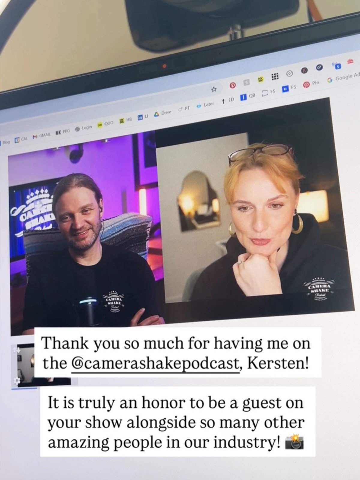 I so enjoyed my recent conversation with Kersten of @camerashakepodcast! 🎙️The episode is live now, and we did a deep dive into the world of Brand Photography. We chatted about how it's growing as an industry, pricing strategies, the importance of p