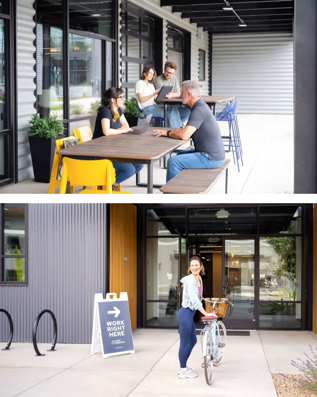 Results from our Brand Photo/Video shoot for @workcollectivebend! 📸 Swipe to see a few of my favorite shots! We may have had a ten hour shoot day, but we had such a fun team of people that the time honestly flew by. 

Kent, the business owner, reach