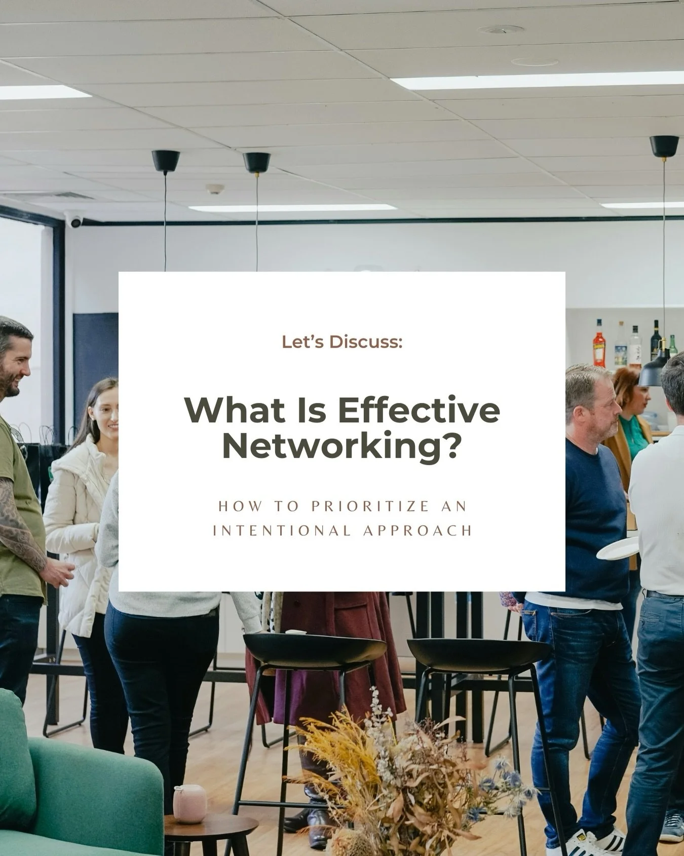 What is effective Networking? 🤔 Let's discuss. 

Networking: The action or process of interacting with others to exchange information and develop professional or social contacts.

Intentional Networking IS:
&bull; Relationship building
&bull; Long-t