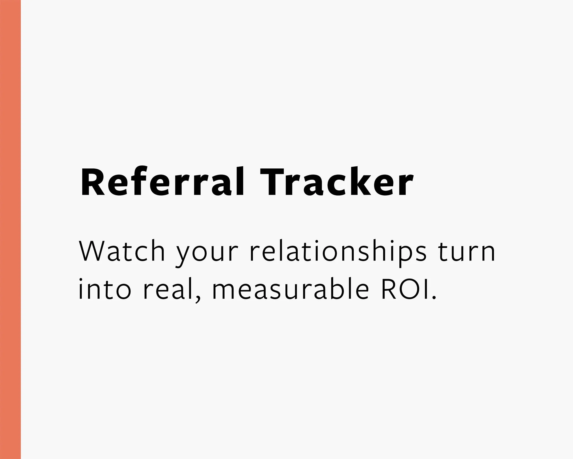 In the room networking referral tracker