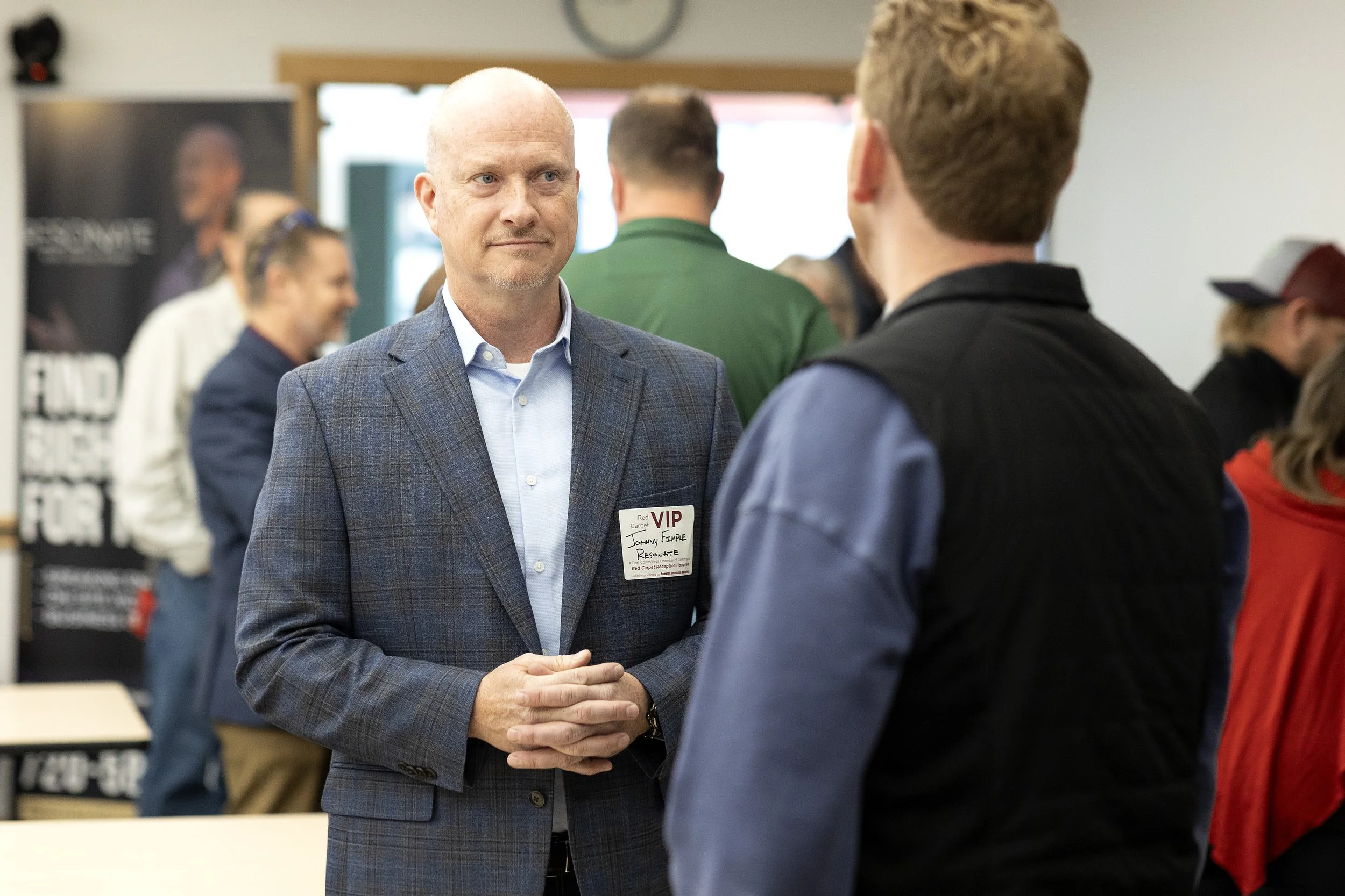 Johnny Fimple attends chamber ribbon cutting