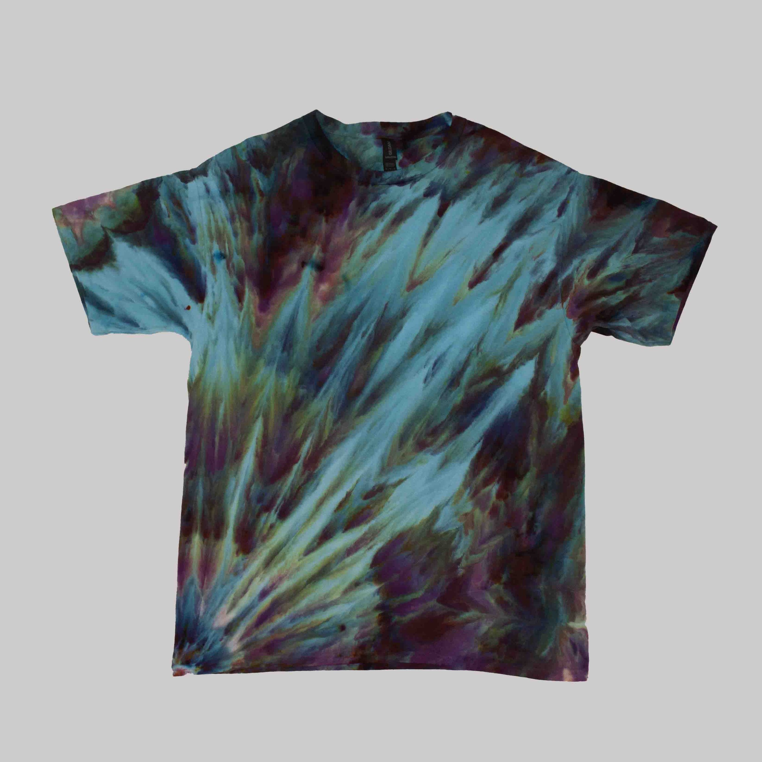 Blue Ice, 3D Ice Lava Flows of Blues, Purples, and Teals
