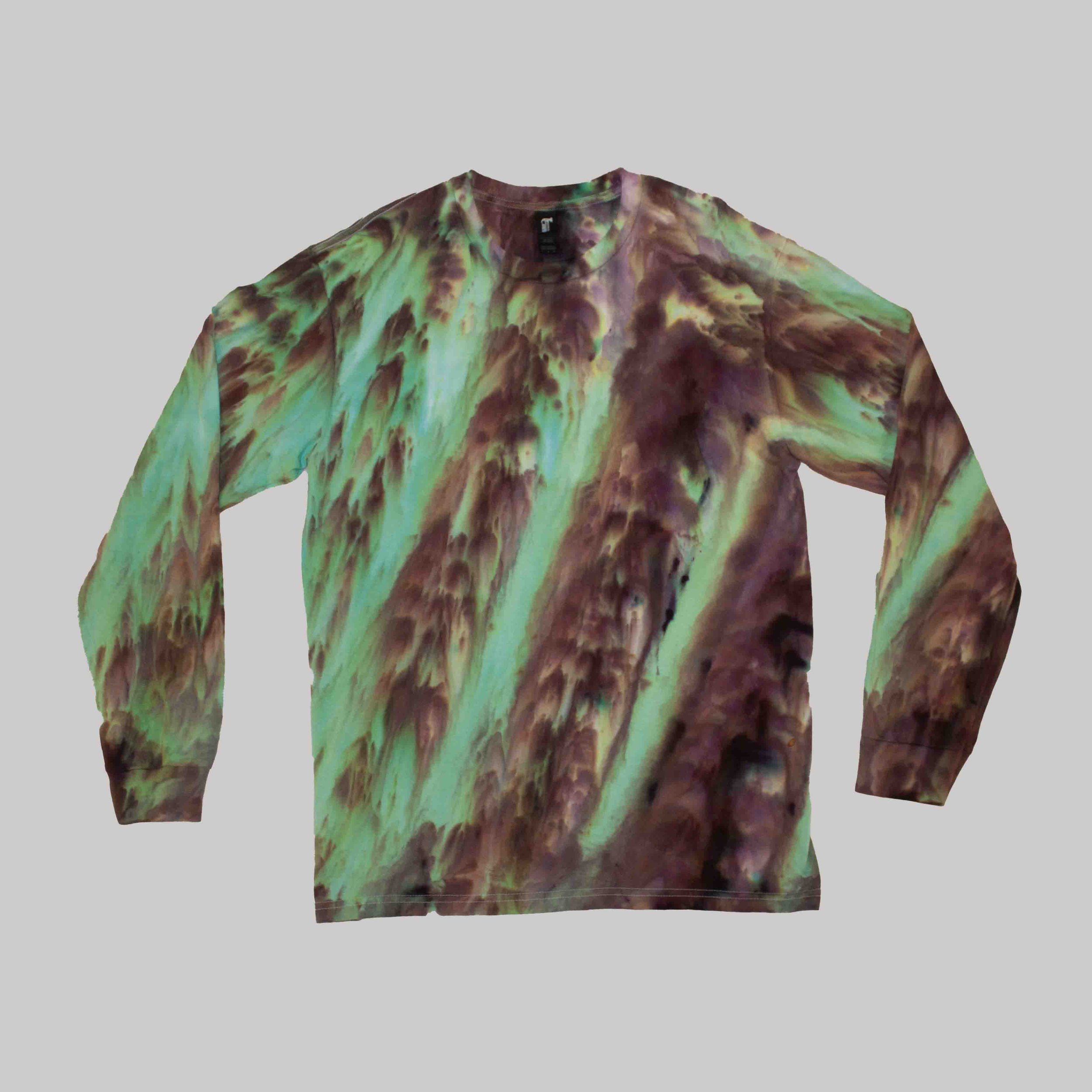 Green Lava Mind Blowing 3D Color Flowing Downward