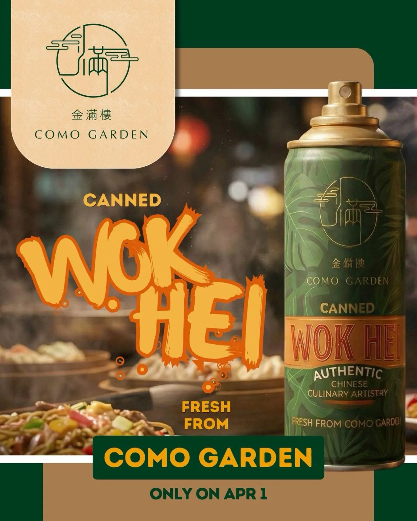 Surprise from Como Garden! 🍳✨
To all our travellers who miss our famous wok hei so much&hellip;
We heard you!
Today only, we&rsquo;re launching our brand new &ldquo;Wok Hei Travel Can&rdquo;!
Now you can enjoy Como Garden&rsquo;s signature smoky &ld