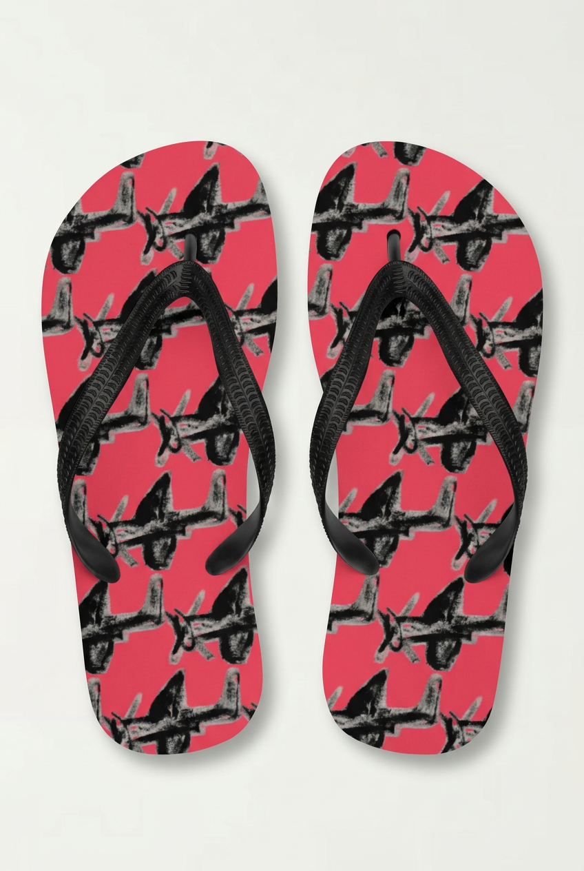 Zero Flip Flops – Bold Graphic Rubber Flip Flops