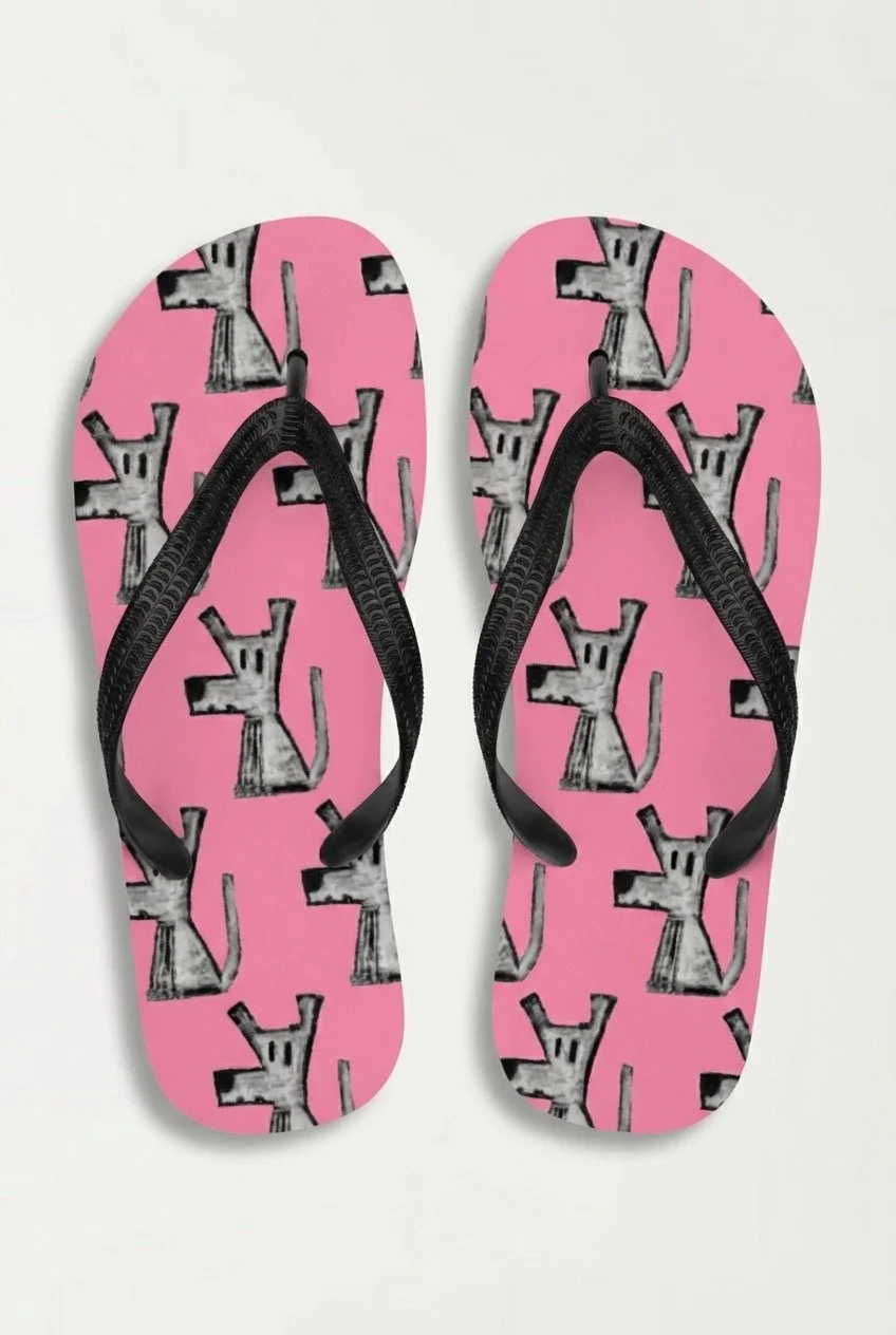 Tickle Me Pink Flip-Flops