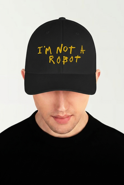 im not a robot cap front.png