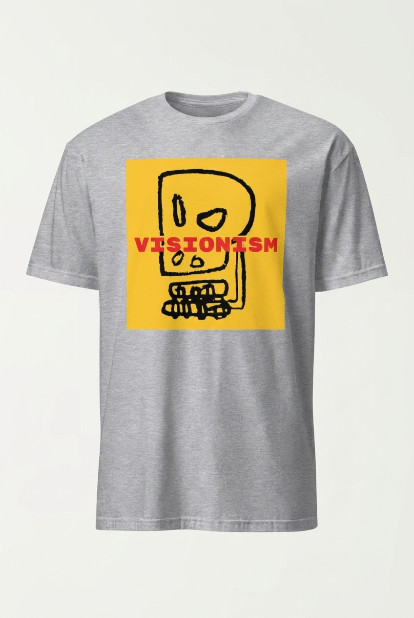 Visionism Skull Unisex grey yellow.png