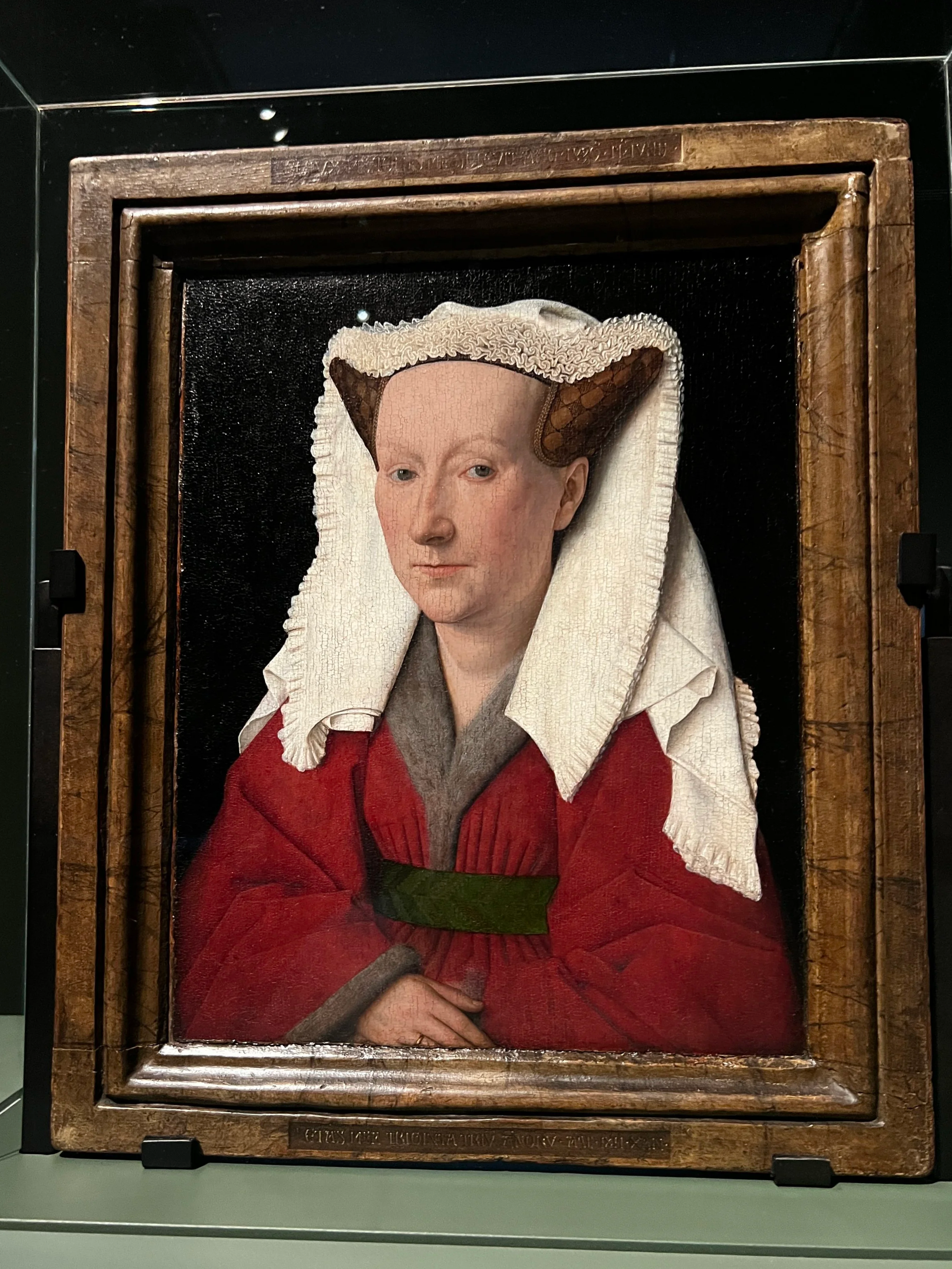 Jan van Eyck, Portrait of Margaret van Eyck, 1439, oil on wood