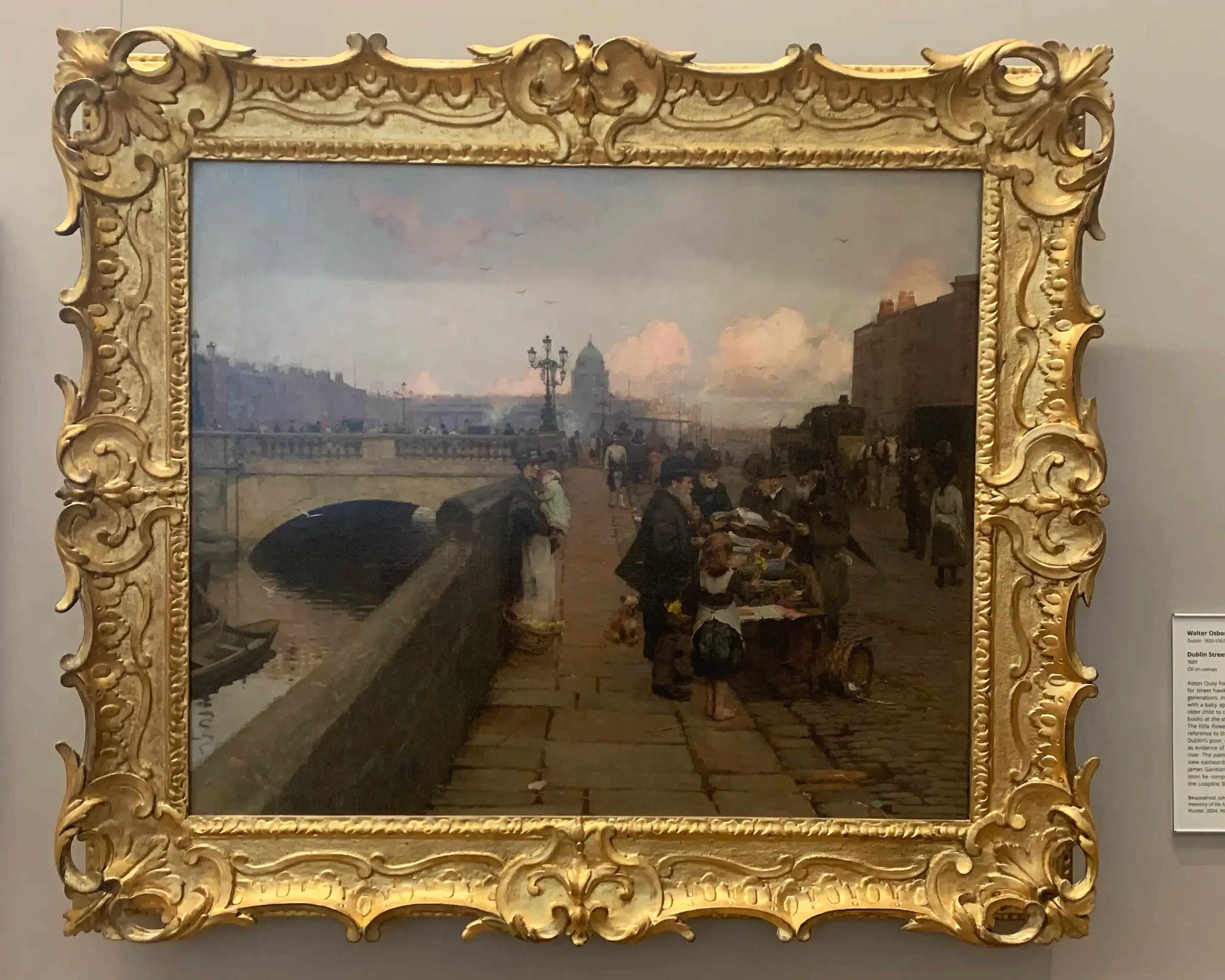 Dublin Streets a Vendor of Books Walter Osbourne 1889