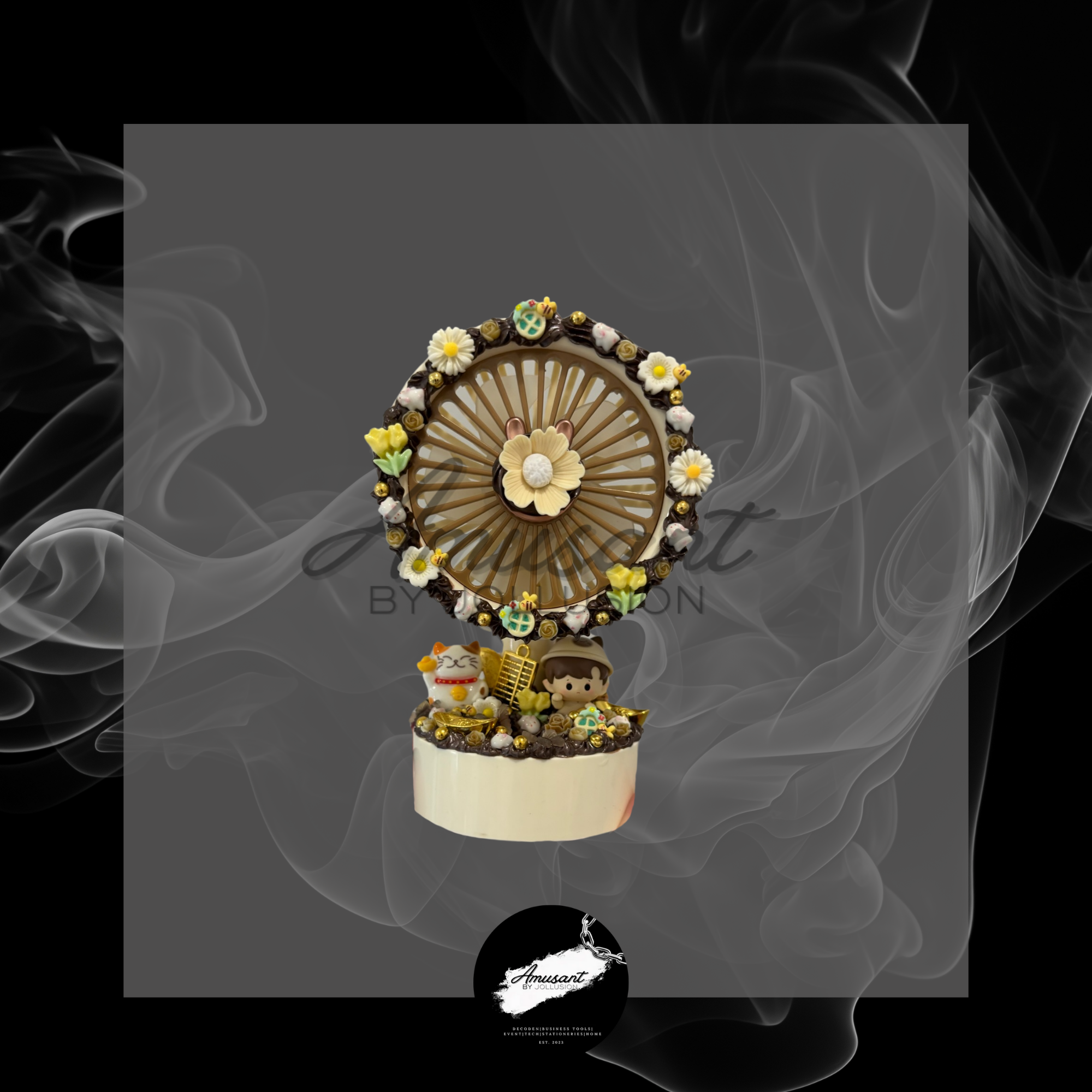 Desktop standing fan