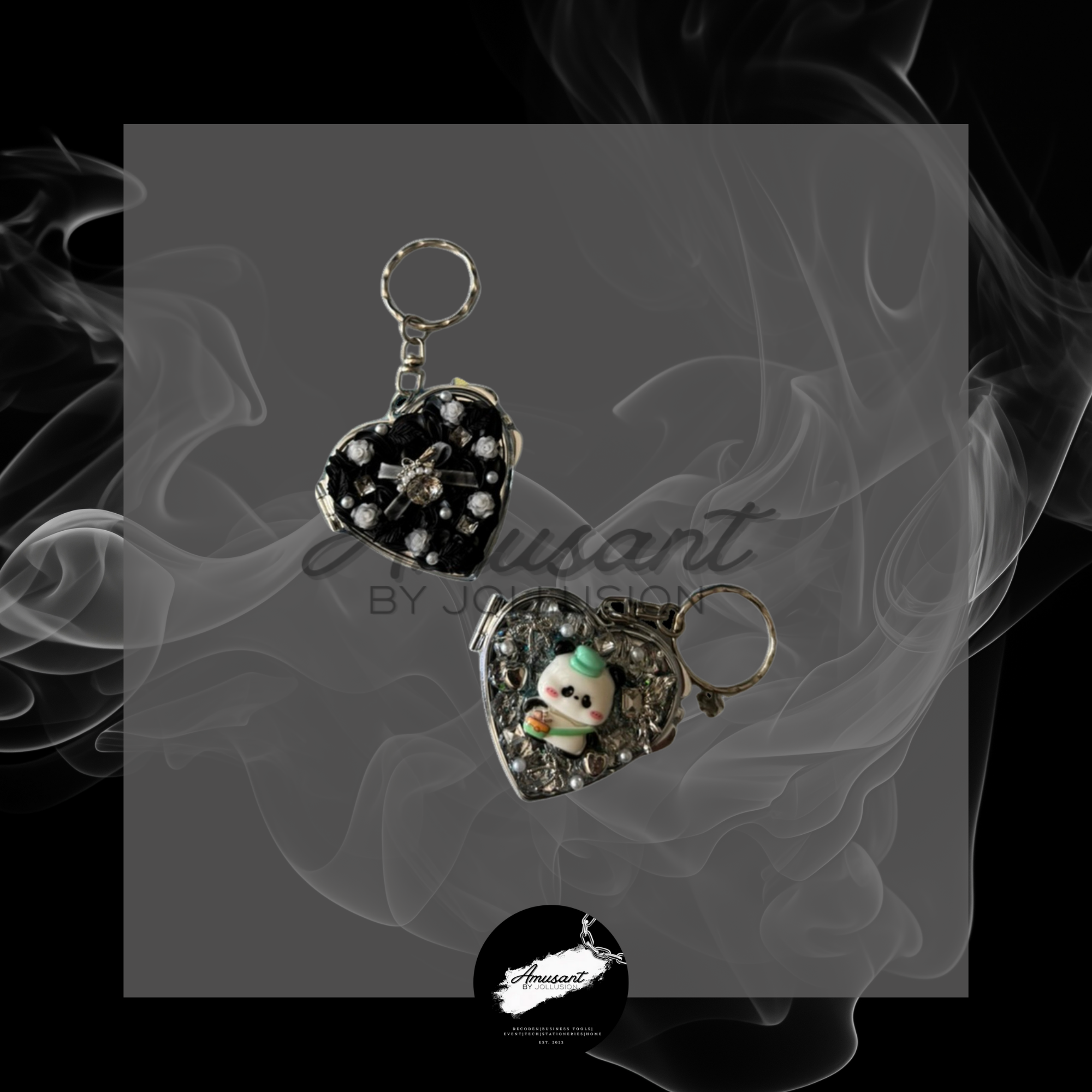 Mini mirror keychain